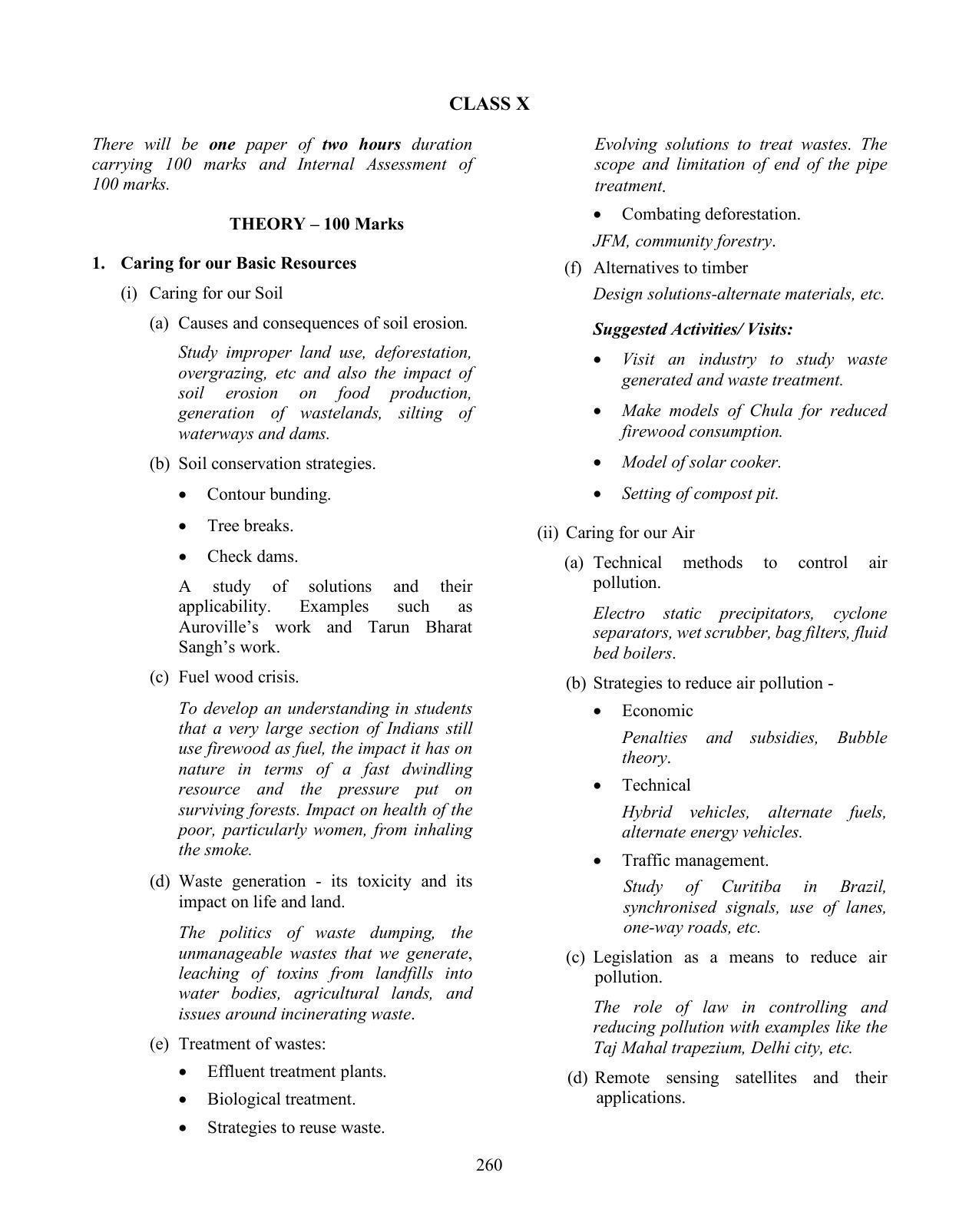 ICSE Environmental Applications Syllabus 2026 - Page 6