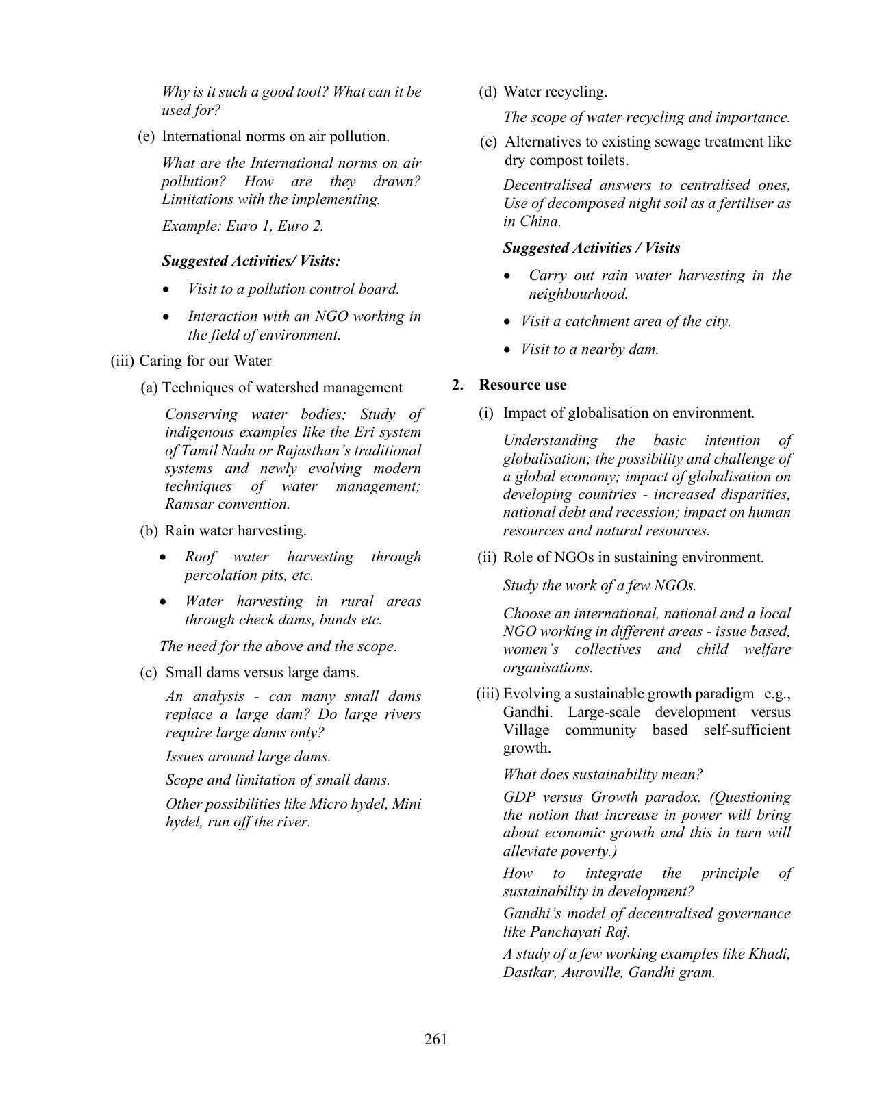 ICSE Environmental Applications Syllabus 2026 - Page 7