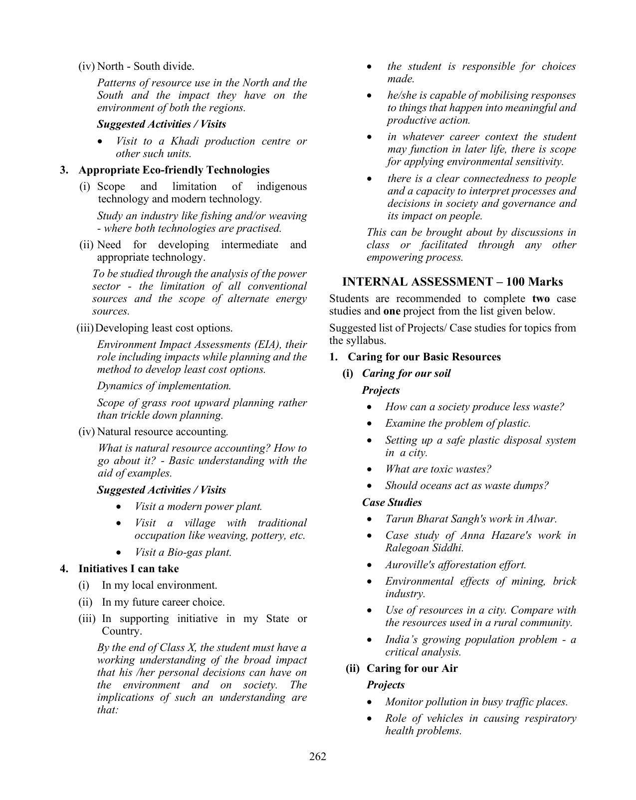 ICSE Environmental Applications Syllabus 2026 - Page 8