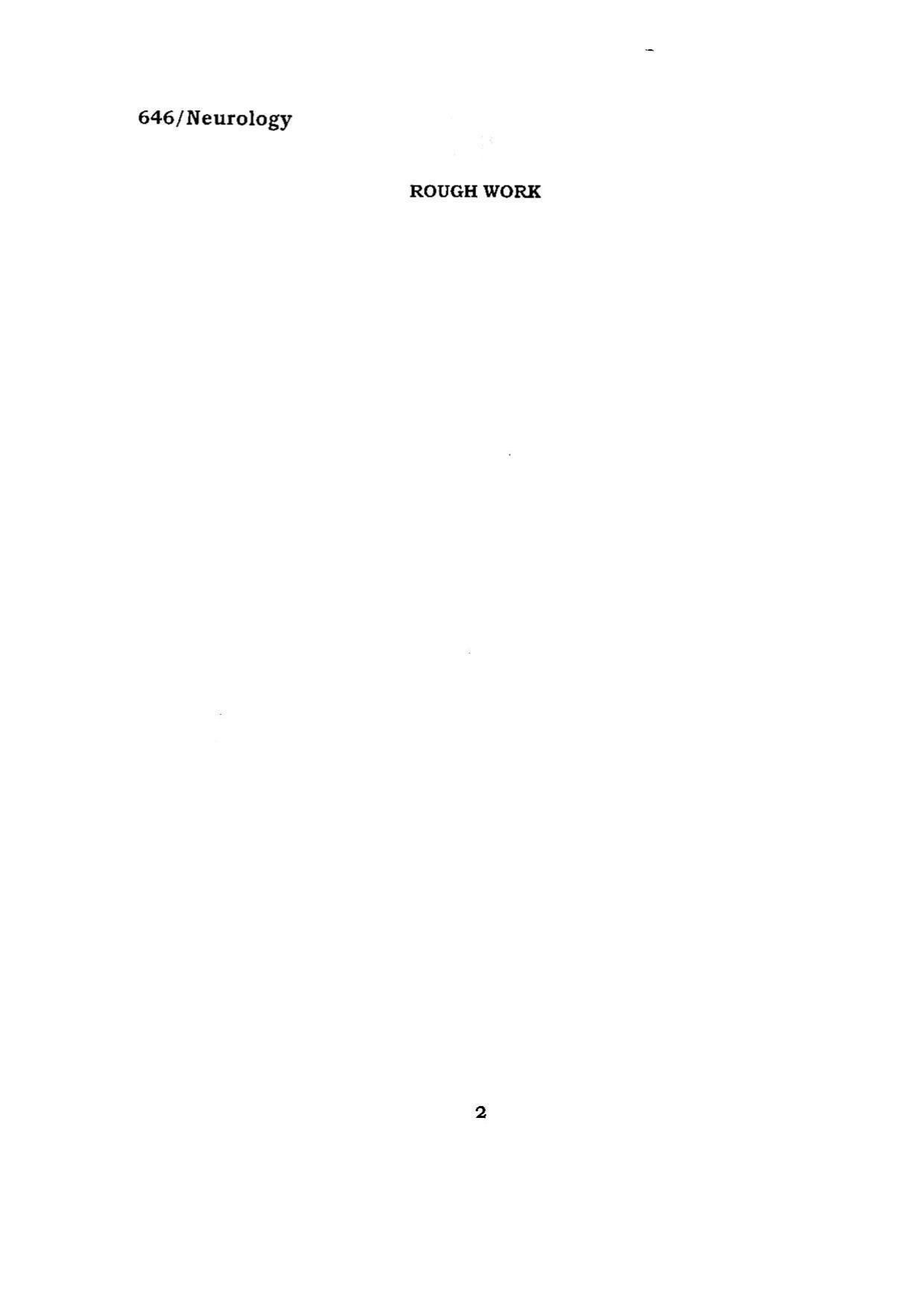BHU RET NEUROLOGY 2015 Question Paper - Page 2