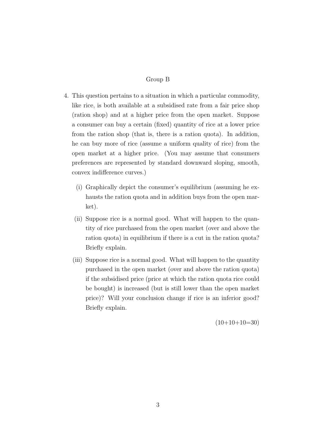 ISI Admission Test M.S.(QE) PEB 2021 Sample Paper - Page 3