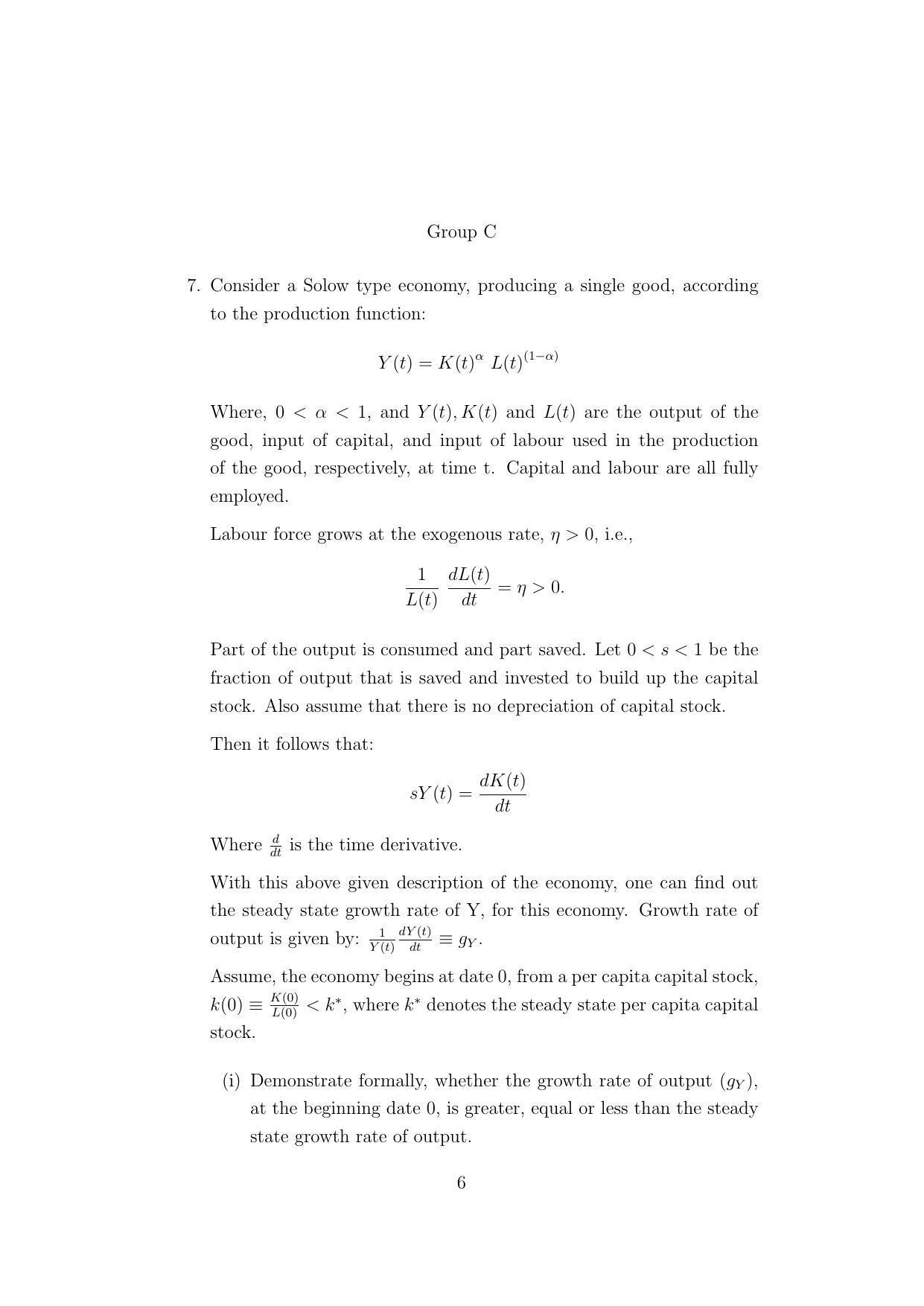 ISI Admission Test M.S.(QE) PEB 2021 Sample Paper - Page 6