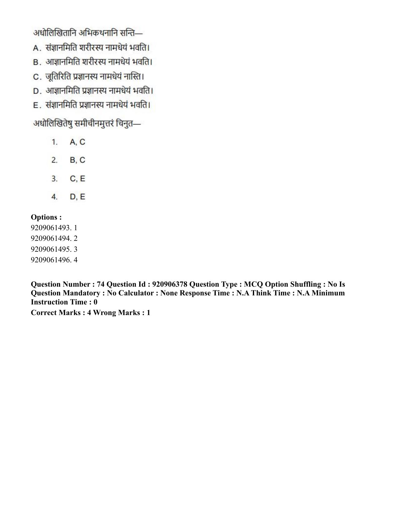 CUET PG 2023: ACQP17 – Rigveda (Hindi)-Shift 1 (06-06-2023) Question Paper - Page 117