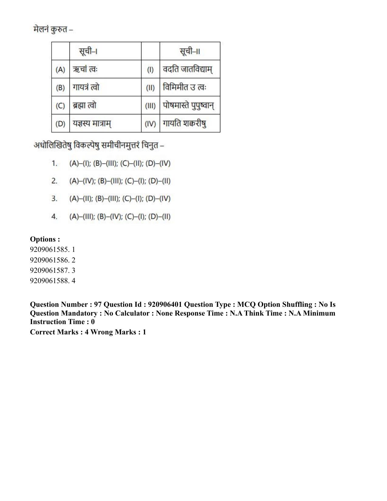 CUET PG 2023: ACQP17 – Rigveda (Hindi)-Shift 1 (06-06-2023) Question Paper - Page 173
