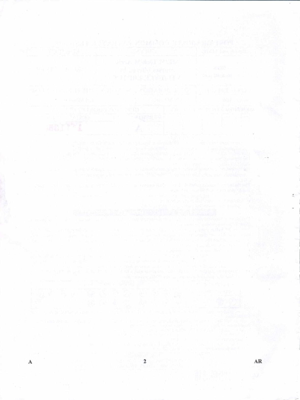 Karnataka PGCET 2018 Architecture Question Paper - Page 2