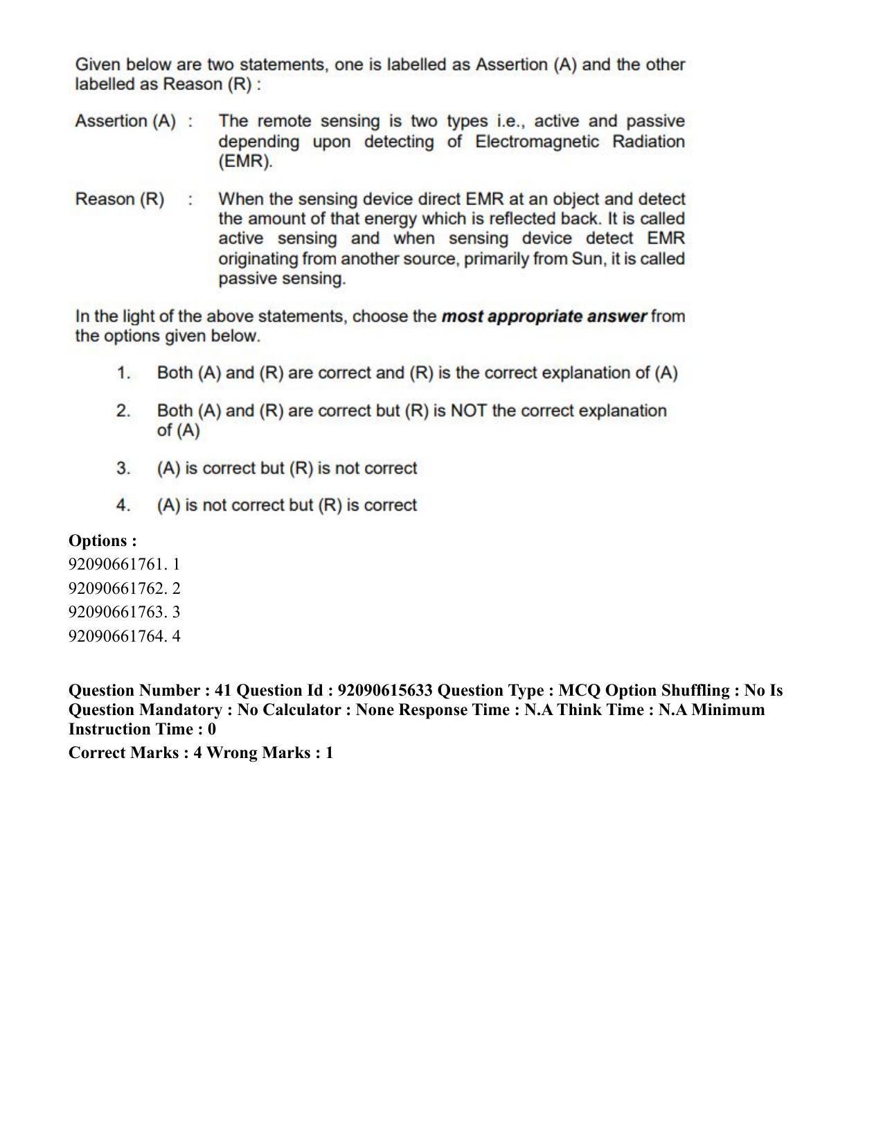 CUET PG 2023: SCQP02 – Agro-forestry(Eng) - Shift 3 (12-06-2023) Question Paper - Page 44