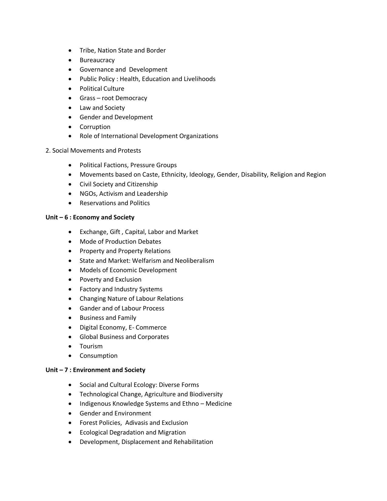 AP RCET Sociology Syllabus - Page 4