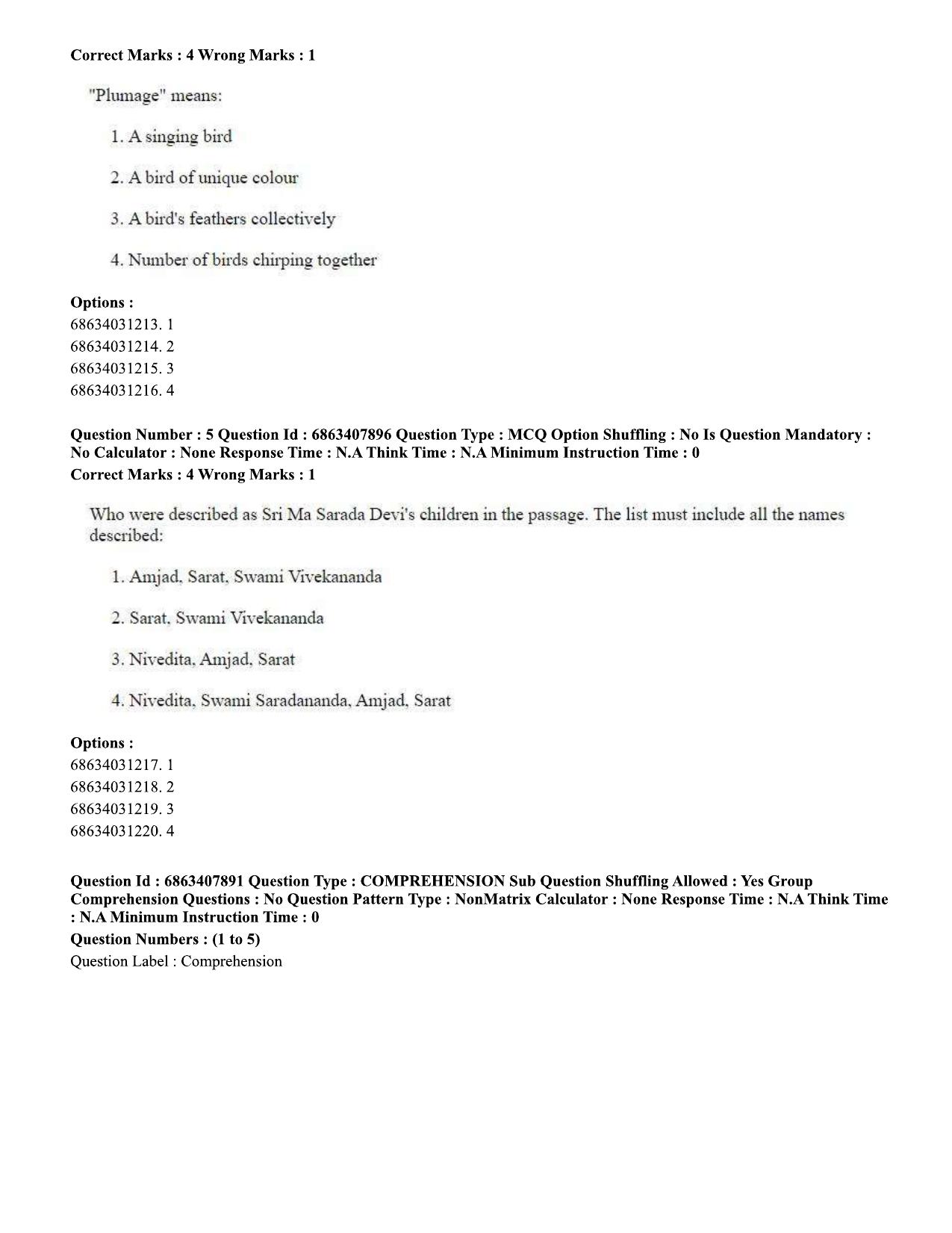 CUET PG 2023: ACQP05 – Dharma Shastra, Vastu, Paurohitya (Eng.)-shift 2 (07-06-2023) Question Paper - Page 4