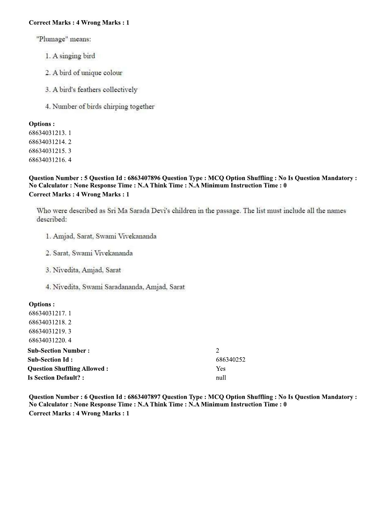 CUET PG 2023: ACQP05 – Dharma Shastra, Vastu, Paurohitya (Eng.)-shift 2 (07-06-2023) Question Paper - Page 10