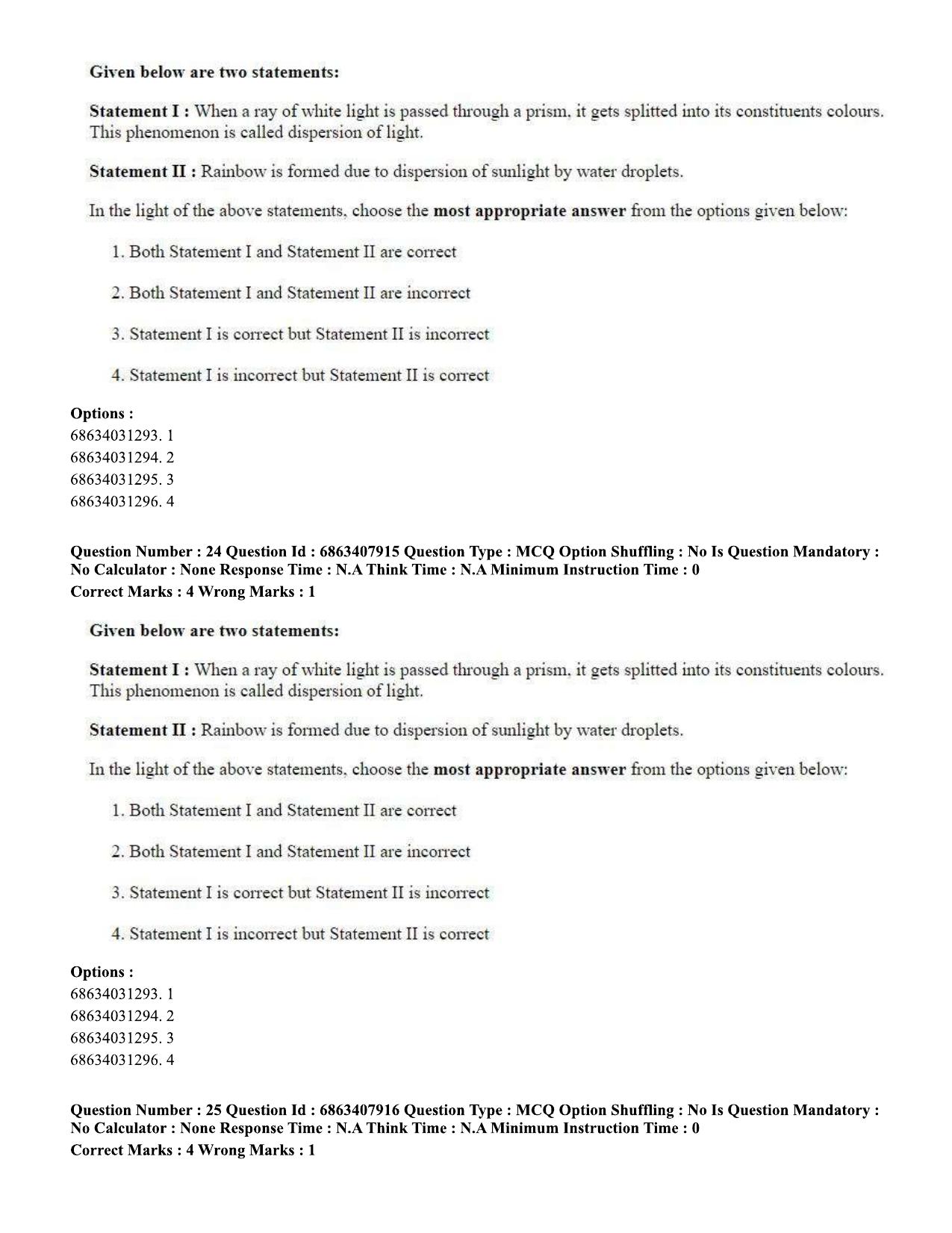 CUET PG 2023: ACQP05 – Dharma Shastra, Vastu, Paurohitya (Eng.)-shift 2 (07-06-2023) Question Paper - Page 36