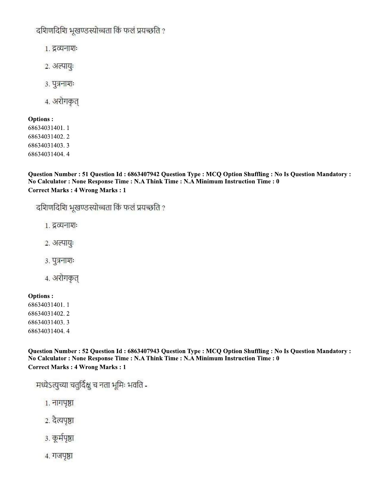 CUET PG 2023: ACQP05 – Dharma Shastra, Vastu, Paurohitya (Eng.)-shift 2 (07-06-2023) Question Paper - Page 74