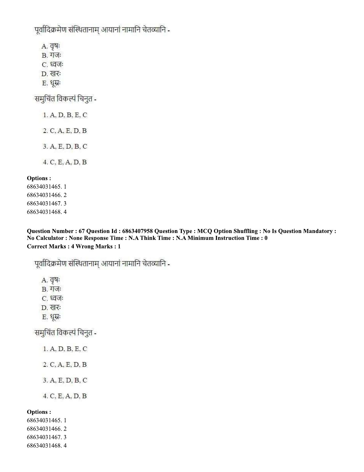 CUET PG 2023: ACQP05 – Dharma Shastra, Vastu, Paurohitya (Eng.)-shift 2 (07-06-2023) Question Paper - Page 95