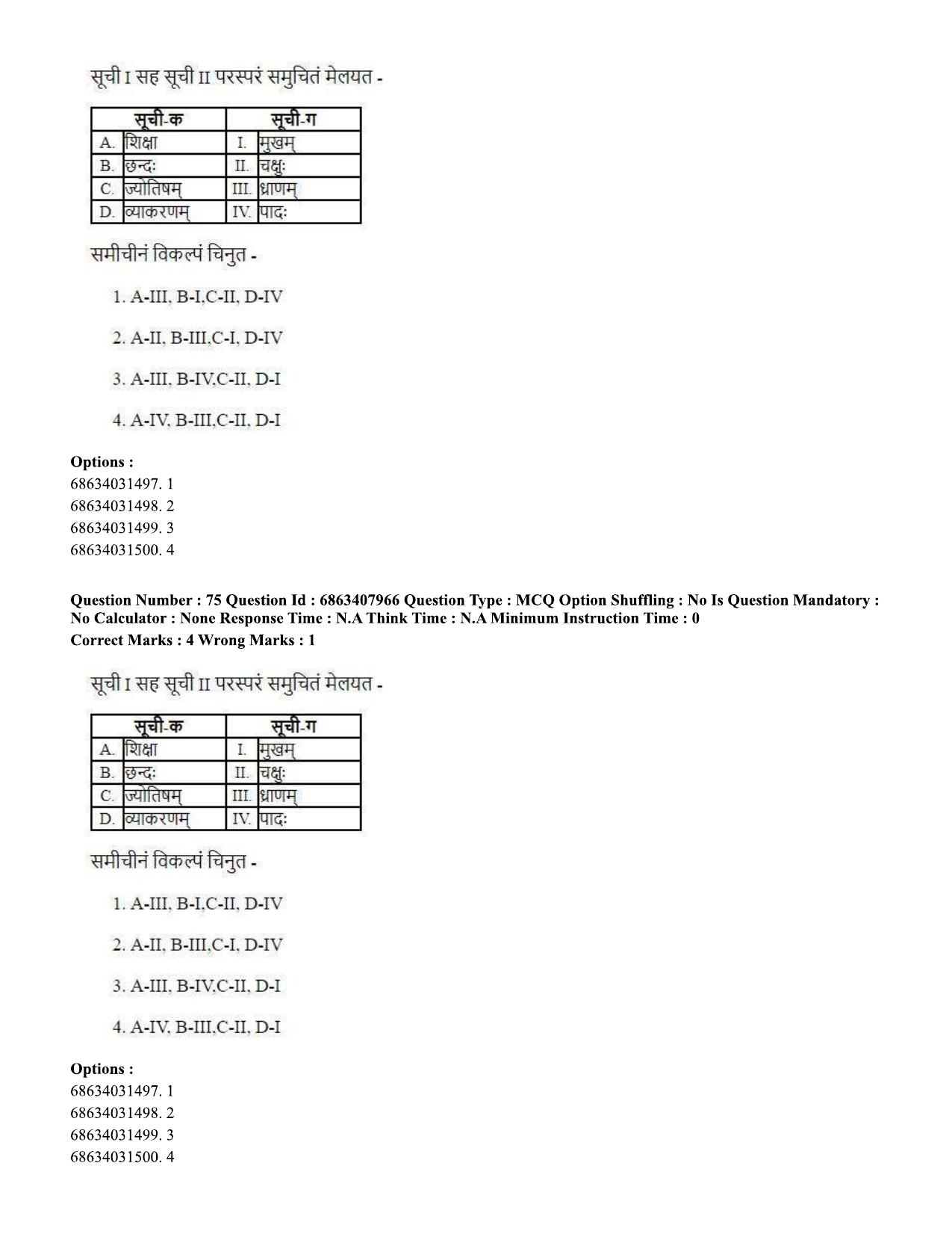 CUET PG 2023: ACQP05 – Dharma Shastra, Vastu, Paurohitya (Eng.)-shift 2 (07-06-2023) Question Paper - Page 108