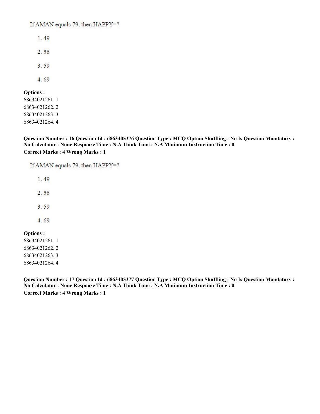 CUET PG 2023: ACQP08 – Hindu Studies (Bilingual) (Eng.) - Shift 3 (05-06-2023) Question Paper - Page 17