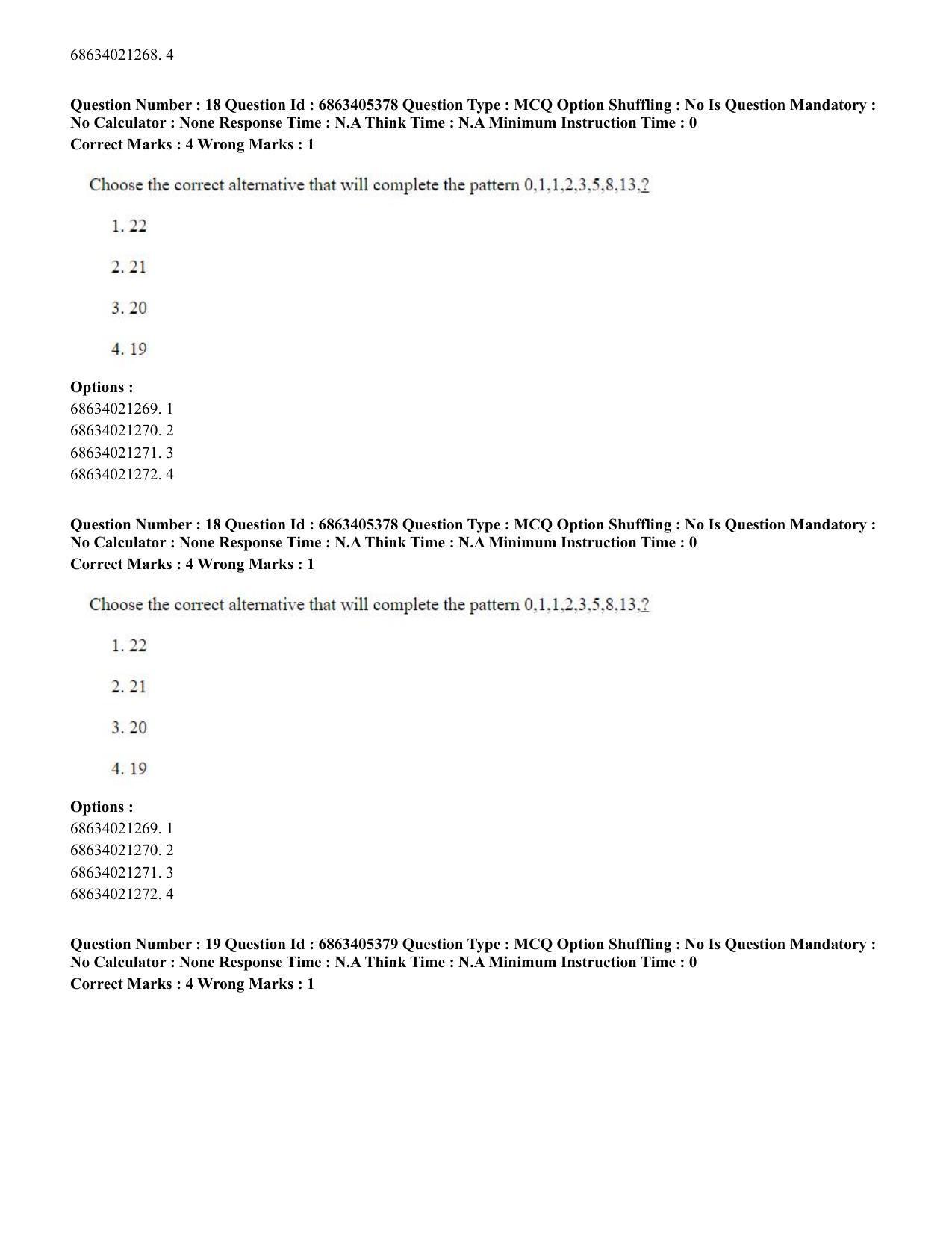 CUET PG 2023: ACQP08 – Hindu Studies (Bilingual) (Eng.) - Shift 3 (05-06-2023) Question Paper - Page 19