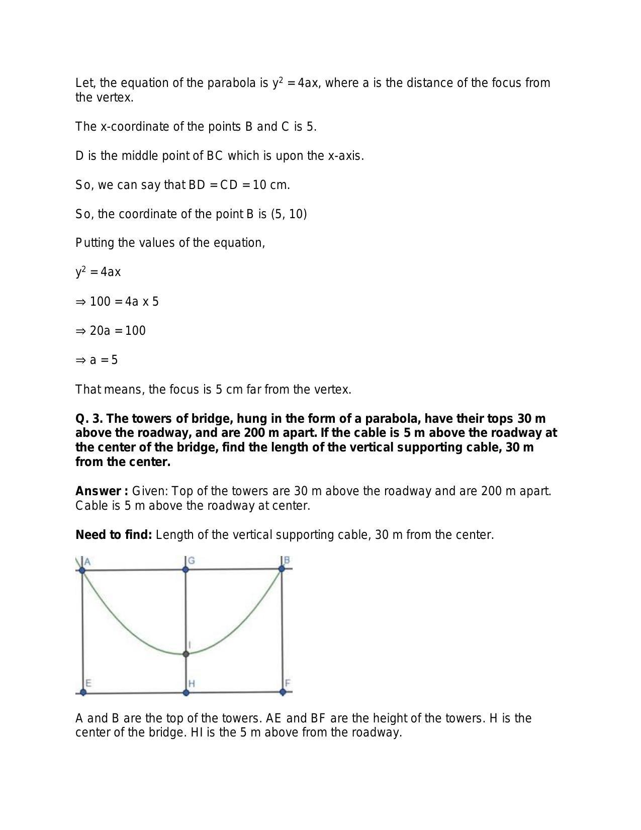 Chapter 25: Applications of Conic Sections: RS Aggarwal Class 11 Solutions  - Page 3