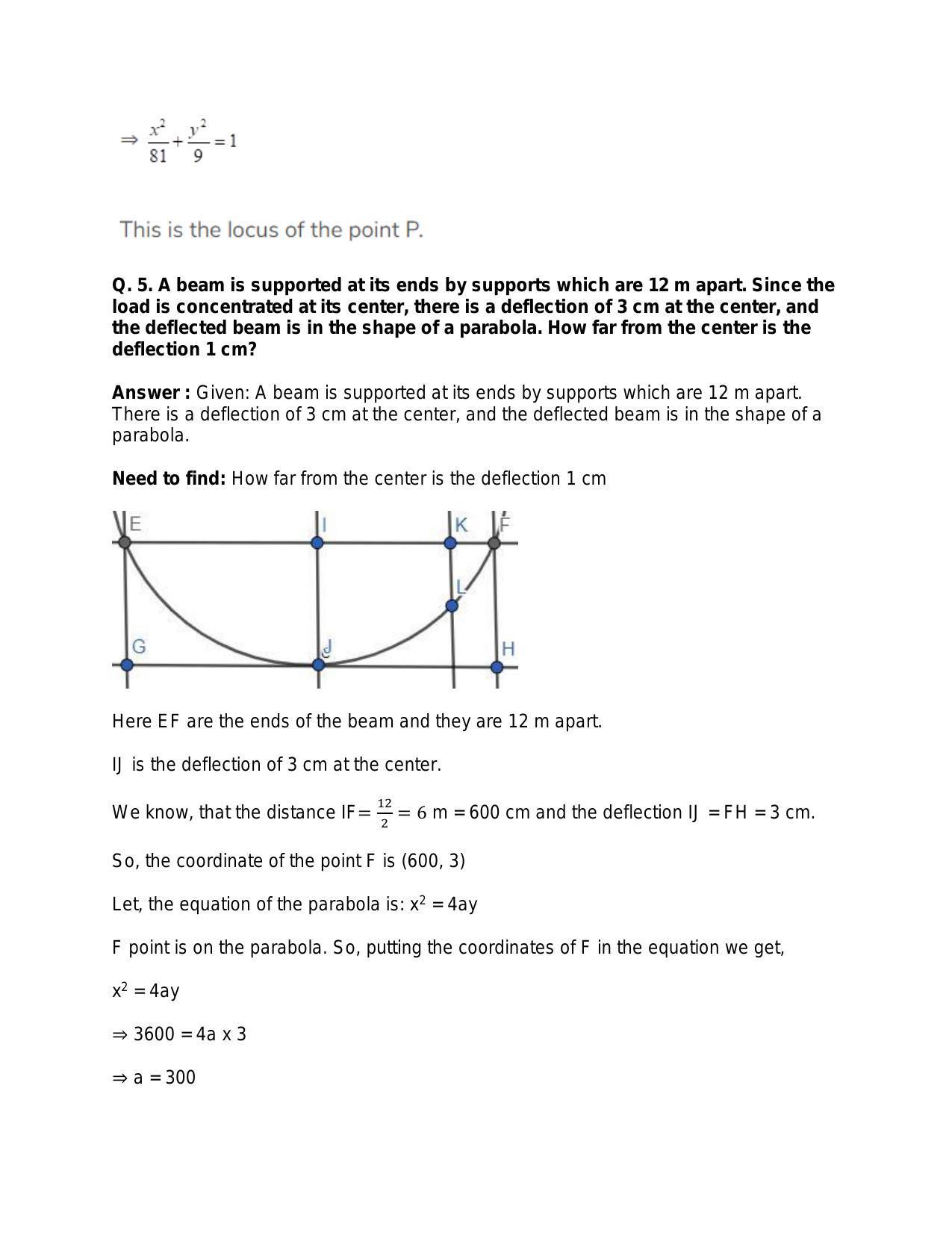 Chapter 25: Applications of Conic Sections: RS Aggarwal Class 11 Solutions  - Page 6
