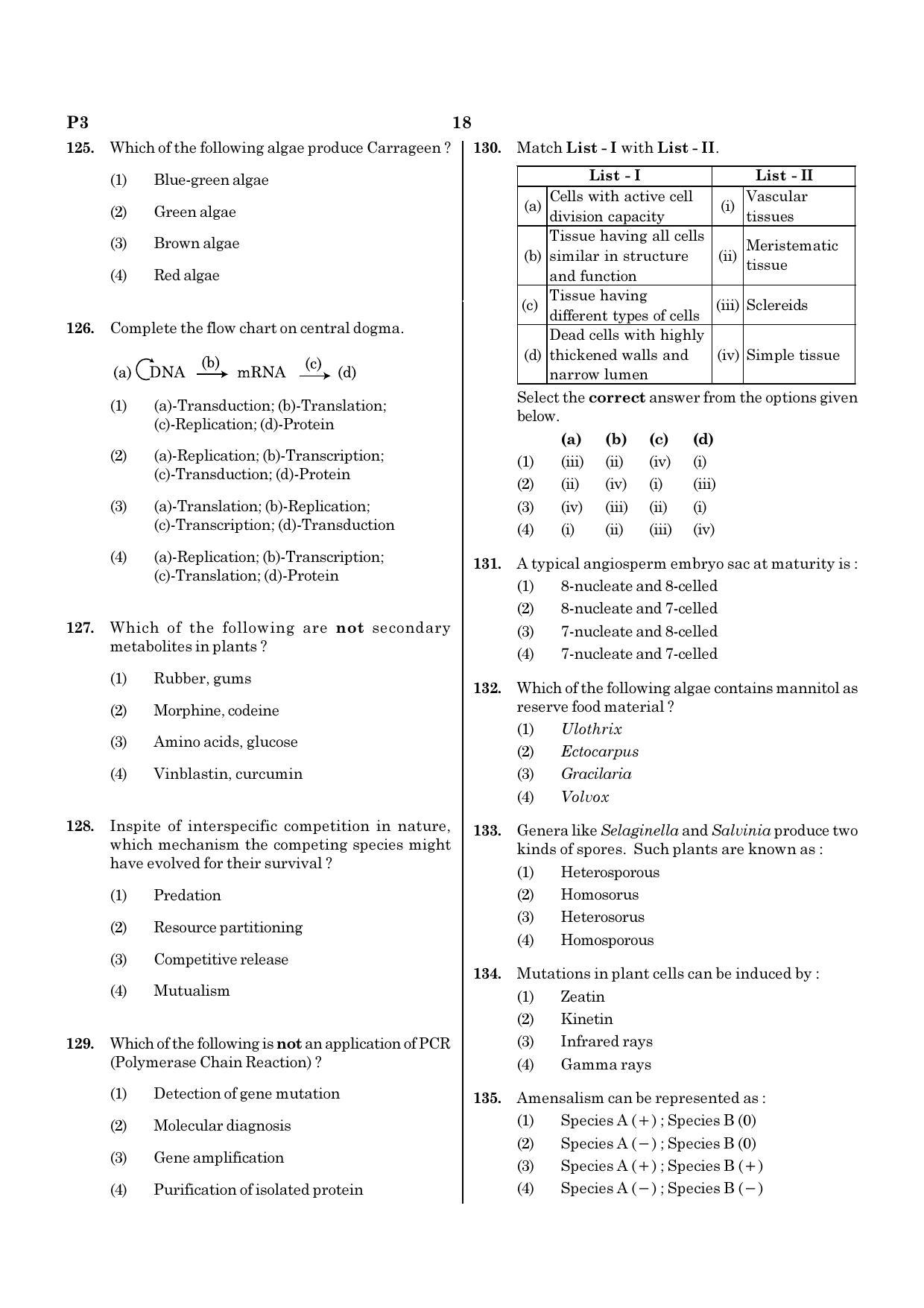 NEET P3 2021 Question Paper - Page 18