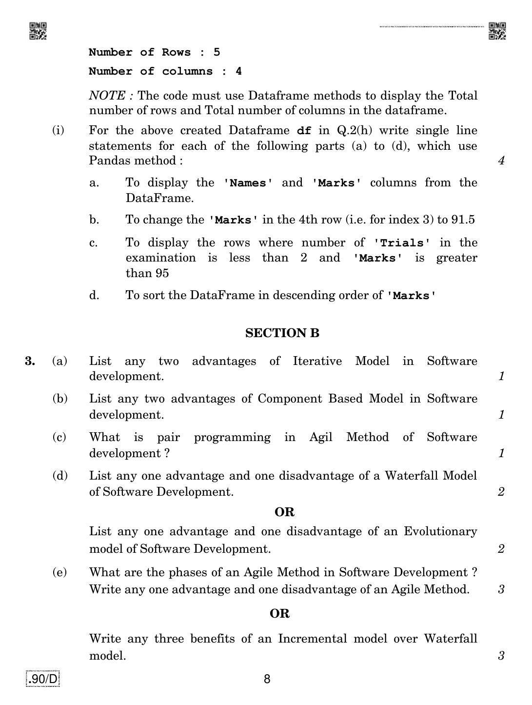 CBSE Class 12 IP 2020 Compartment Question Paper - Page 8