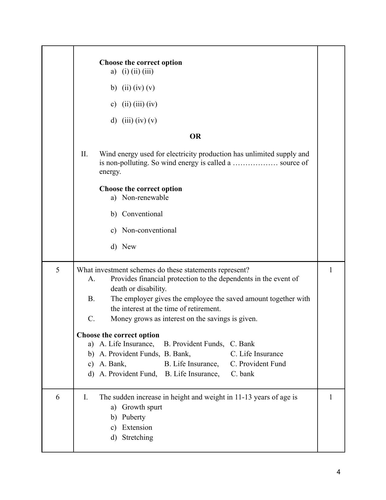 NIOS Class 12 Home Science Sample Paper - Page 4