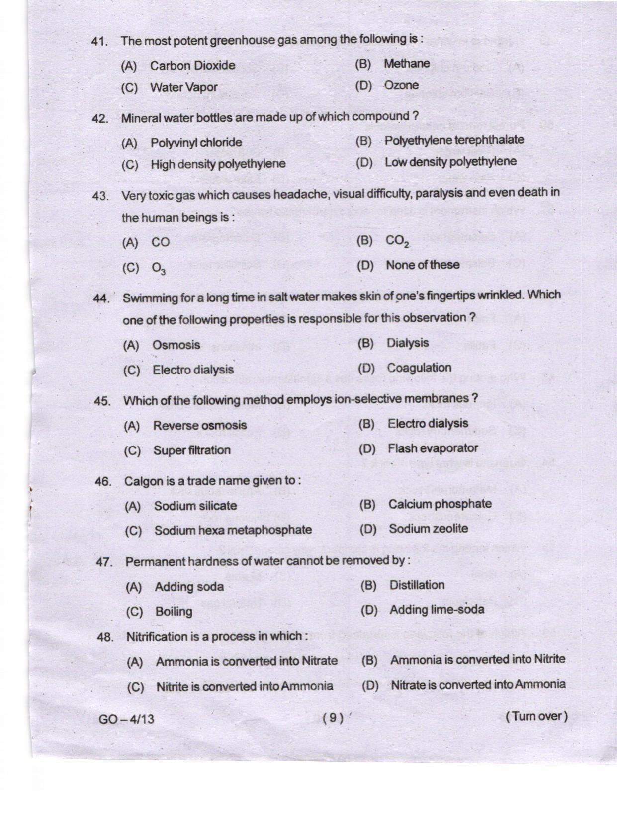 Odisha CPET 2024 ATMOSPHERIC SCIENCE Question Paper - Page 9
