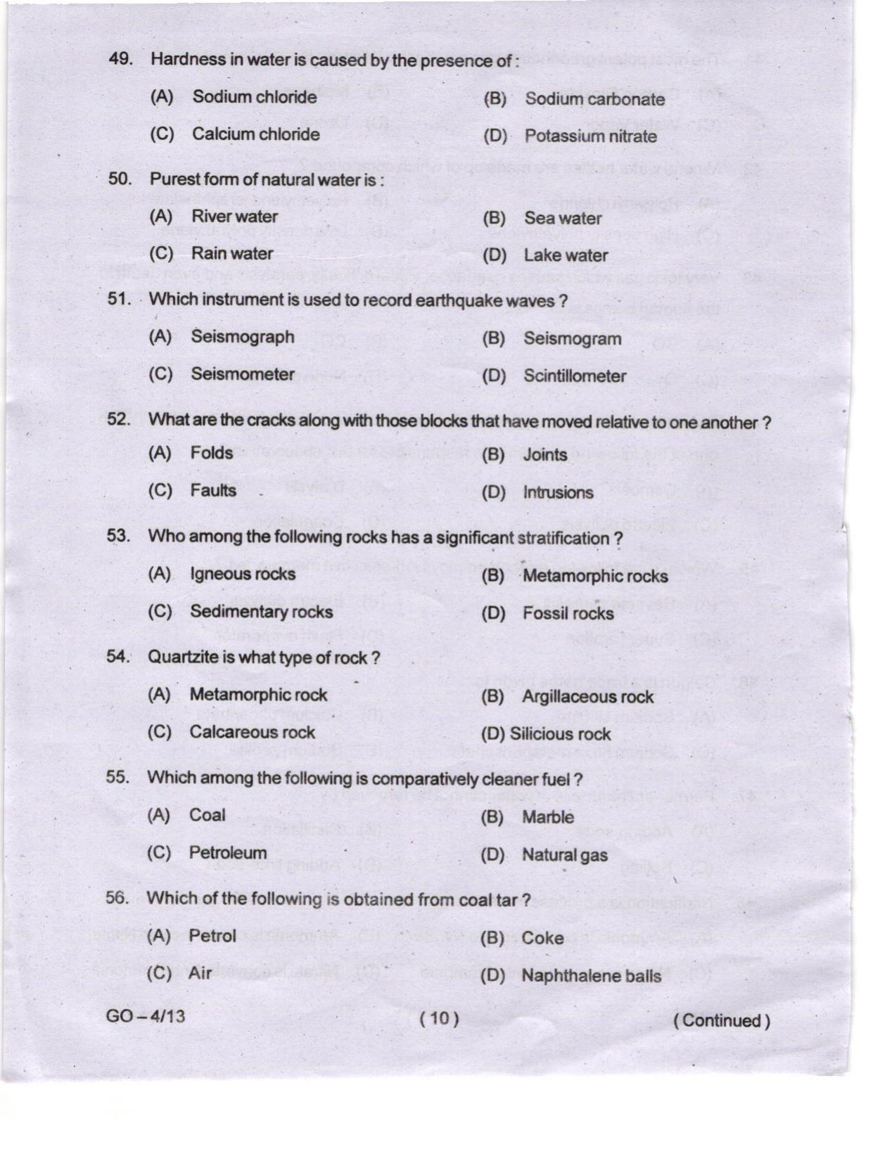 Odisha CPET 2024 ATMOSPHERIC SCIENCE Question Paper - Page 10
