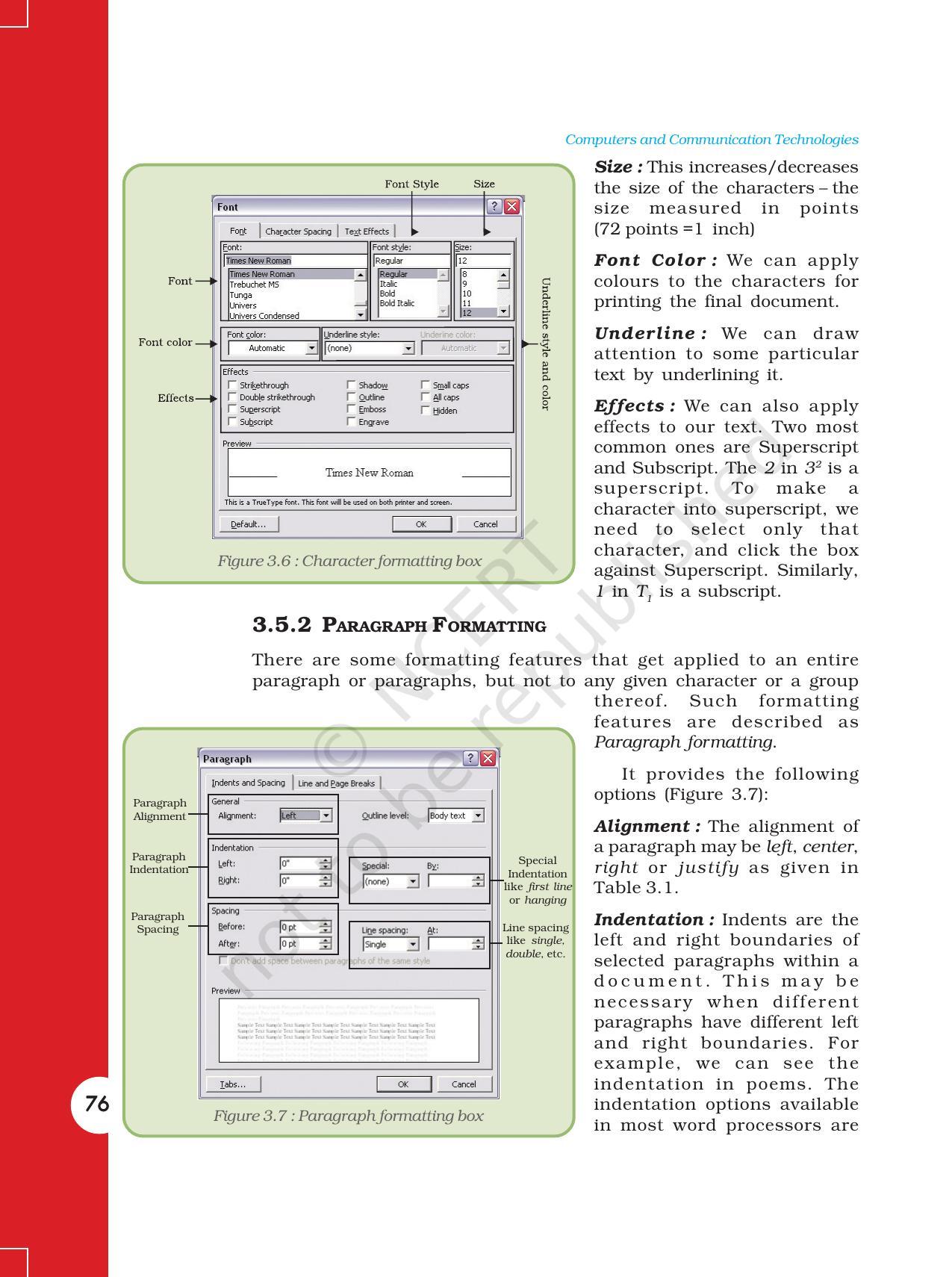 NCERT Book for Class 11 Computers Chapter 3 Word Processing Tool - Page 6