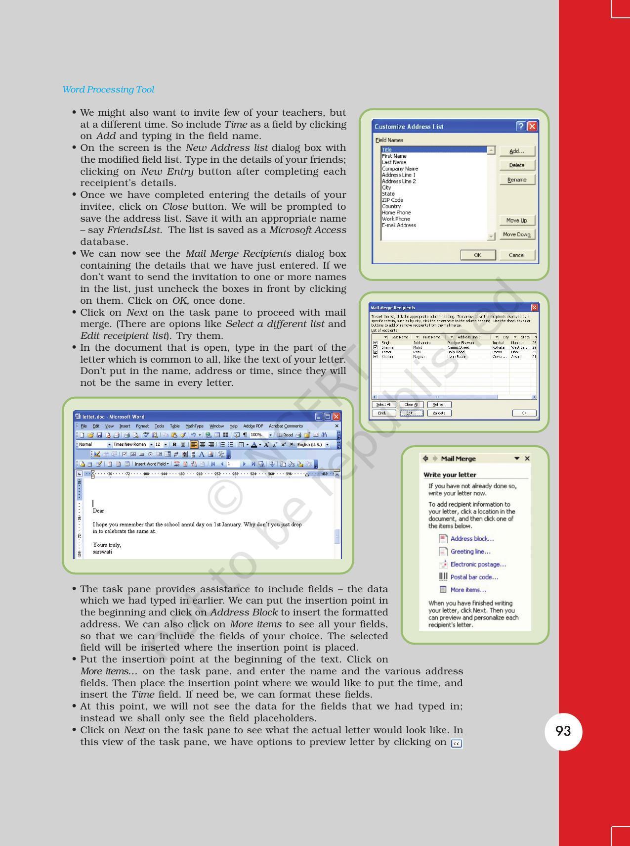 NCERT Book for Class 11 Computers Chapter 3 Word Processing Tool - Page 23