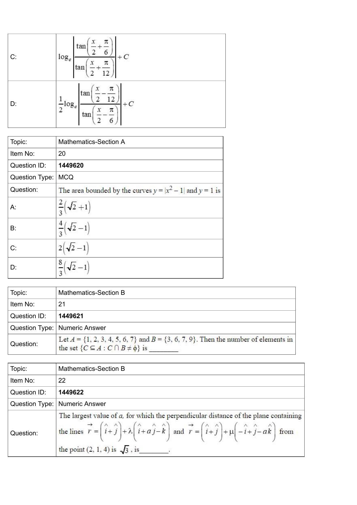 JEE Mains 2022: BTech English (Shift 2) 26-07-2022 Question Paper - Page 8