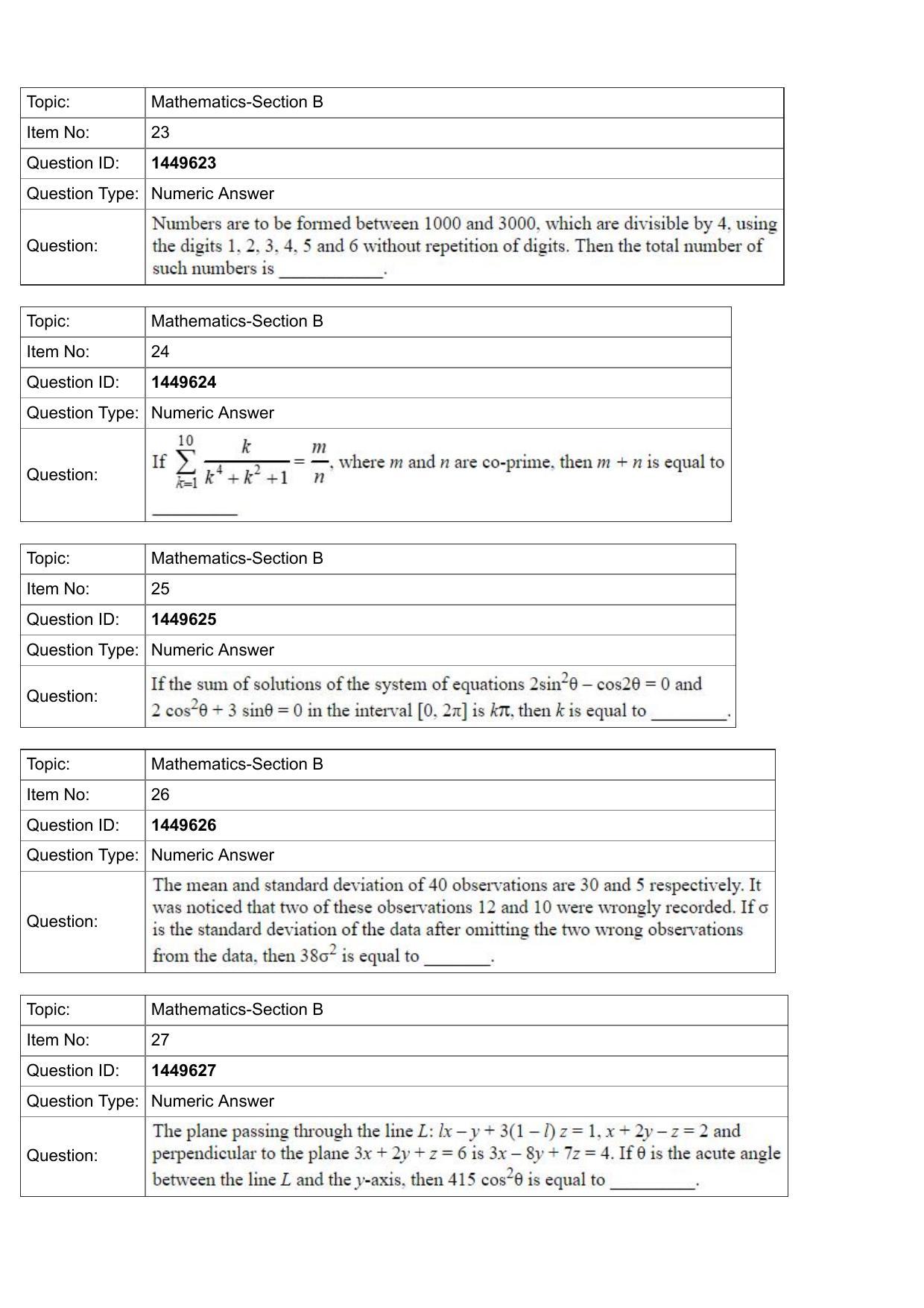 JEE Mains 2022: BTech English (Shift 2) 26-07-2022 Question Paper - Page 9