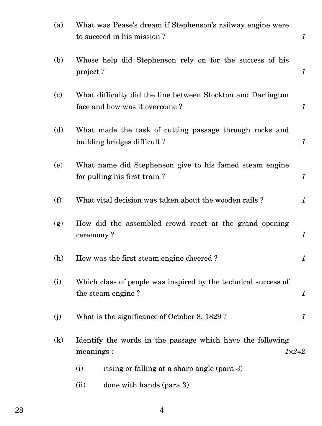 CBSE Class 12 28 ENGLISH ELECTIVE NCERT 2018 Question Paper - Page 4