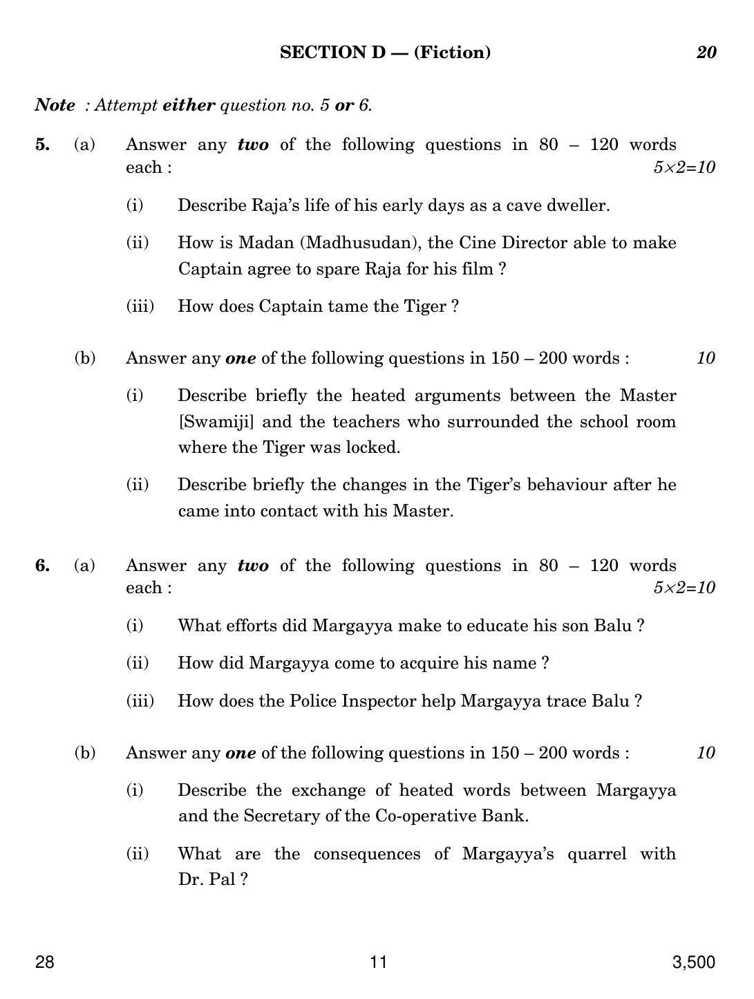 CBSE Class 12 28 ENGLISH ELECTIVE NCERT 2018 Question Paper - Page 11
