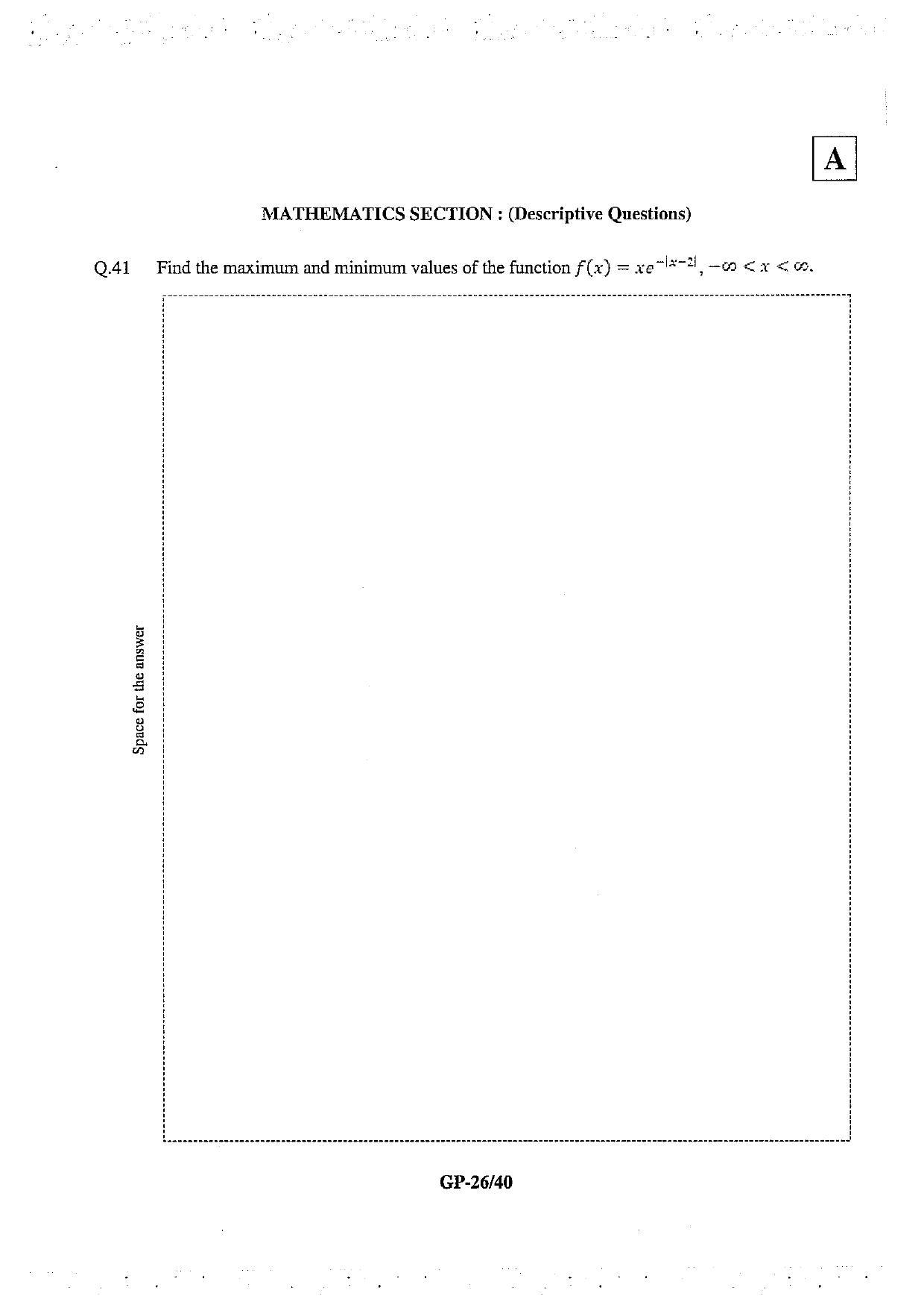 JAM 2013: GP Question Paper - Page 27
