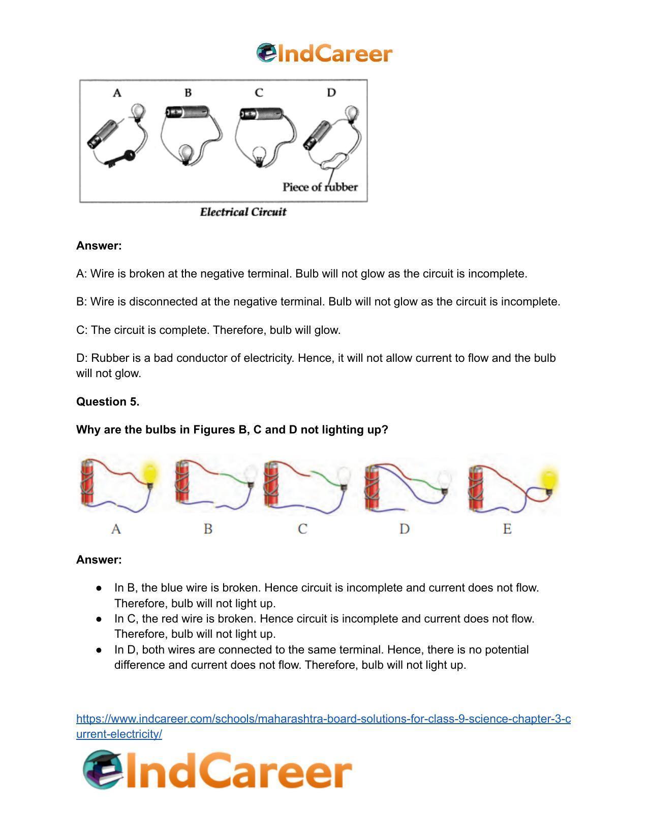 Maharashtra Board Solutions for Class 9- Science: Chapter 3- Current Electricity - Page 10