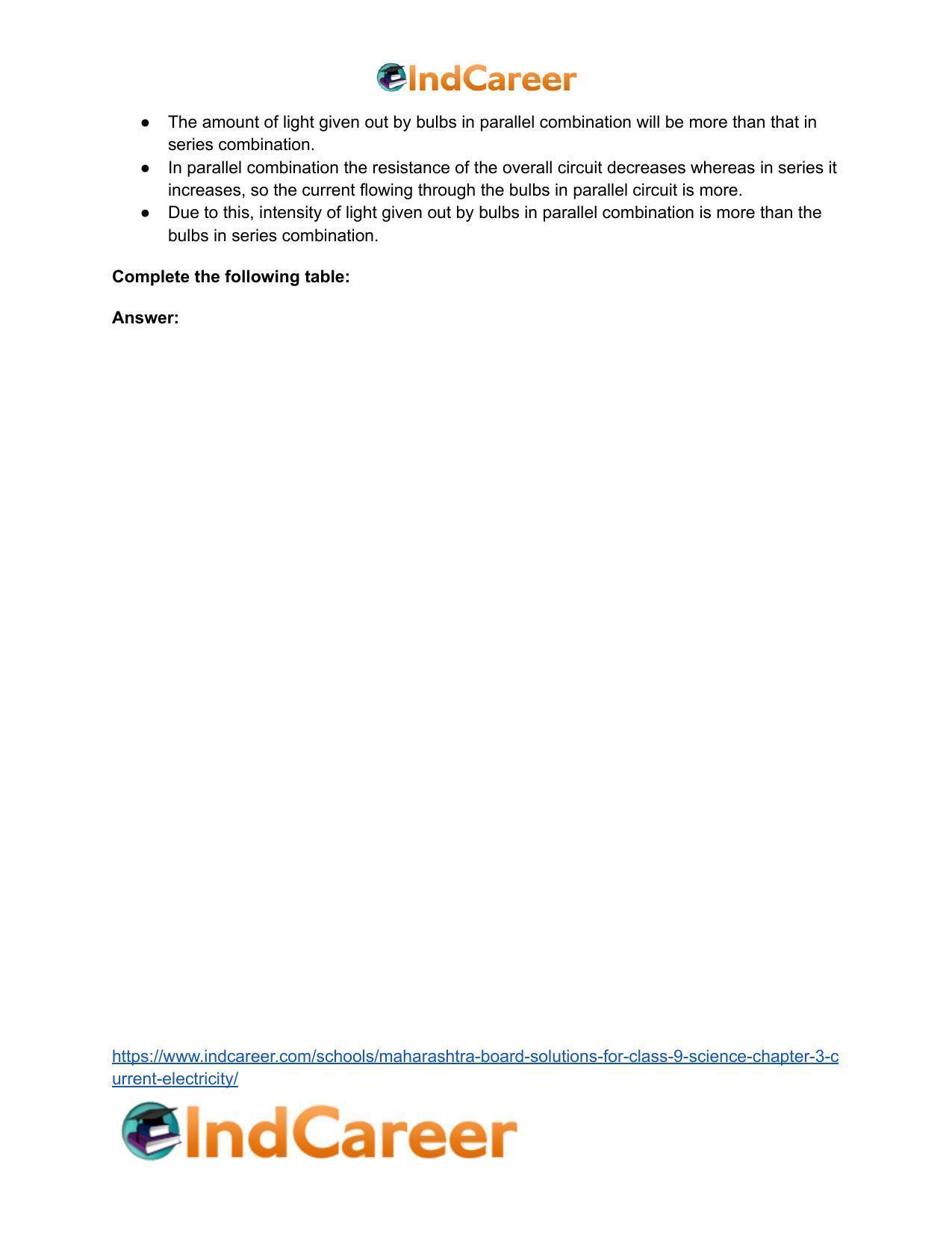 Maharashtra Board Solutions for Class 9- Science: Chapter 3- Current Electricity - Page 38