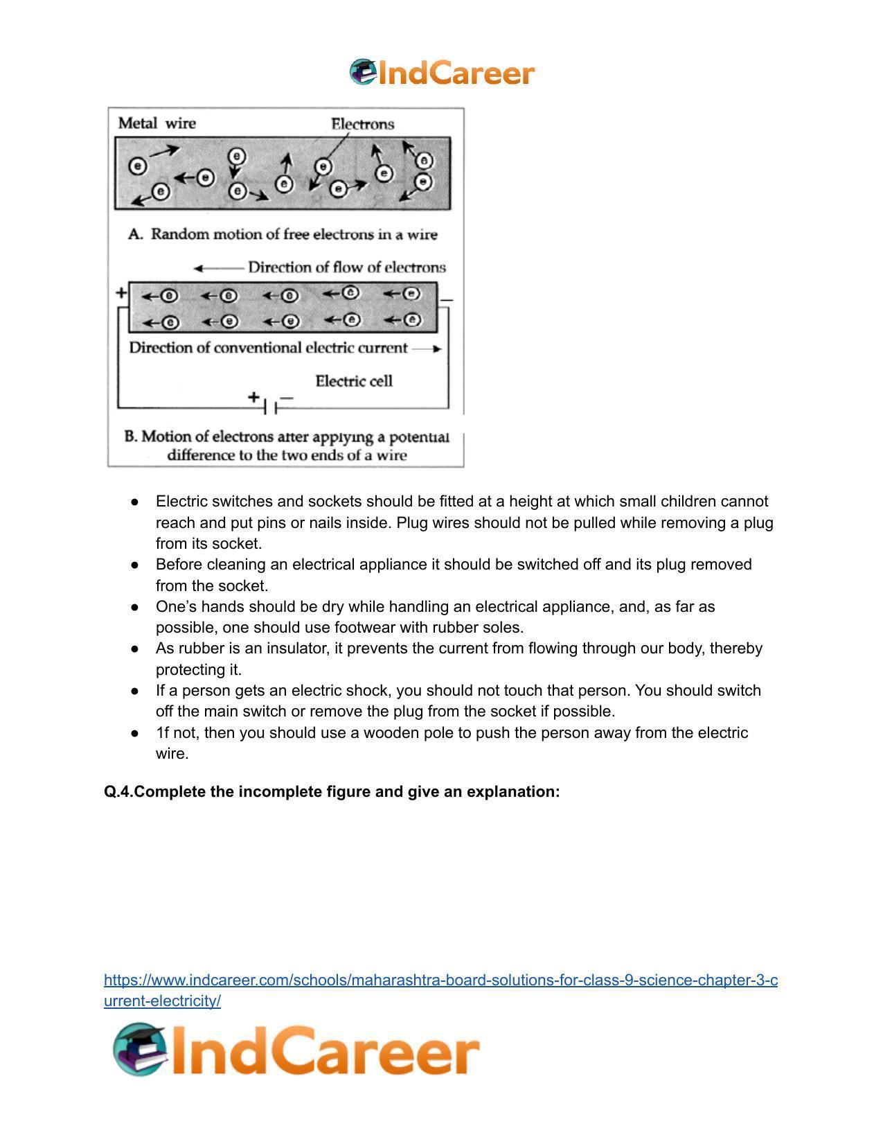 Maharashtra Board Solutions for Class 9- Science: Chapter 3- Current Electricity - Page 53