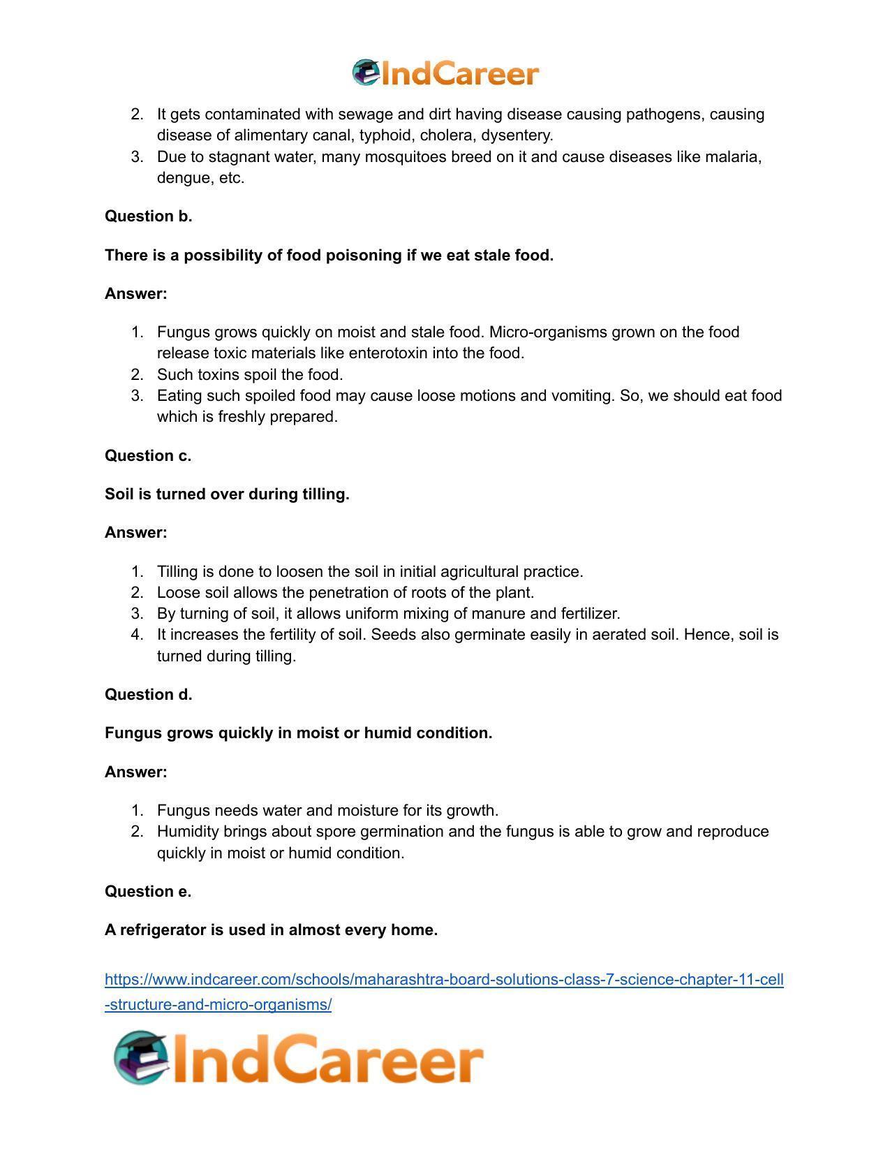 Maharashtra Board Solutions Class 7-Science: Chapter 11- Cell Structure and Micro-organisms - Page 8