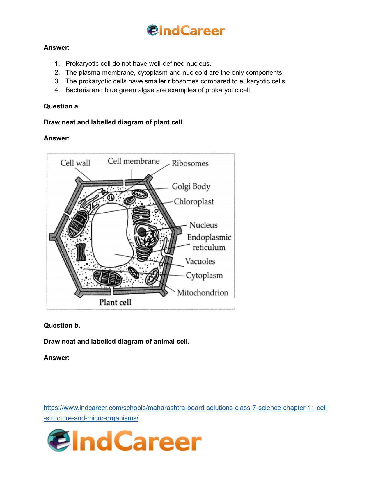 Maharashtra Board Solutions Class 7-Science: Chapter 11- Cell Structure and Micro-organisms - Page 26