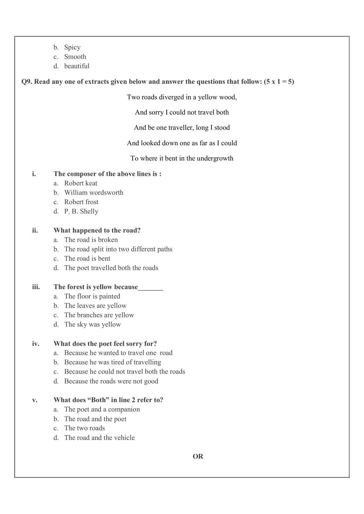 Edudel Class 9 English Sample Question Paper - Page 8