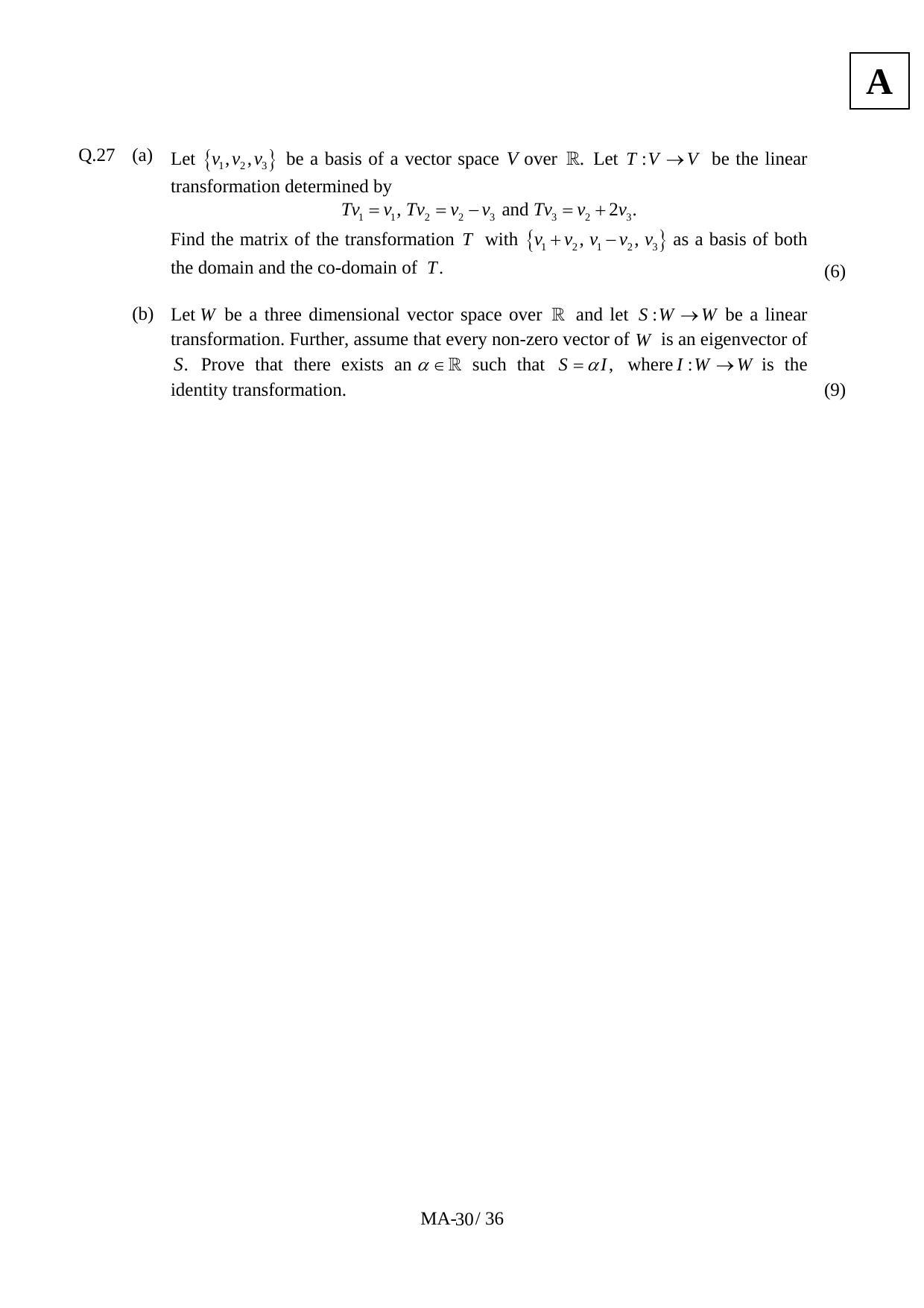 JAM 2012: MA Question Paper - Page 32