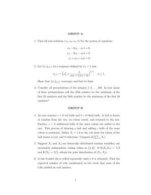 ISI Admission Test M.Stat.PSB 2018 Sample Paper