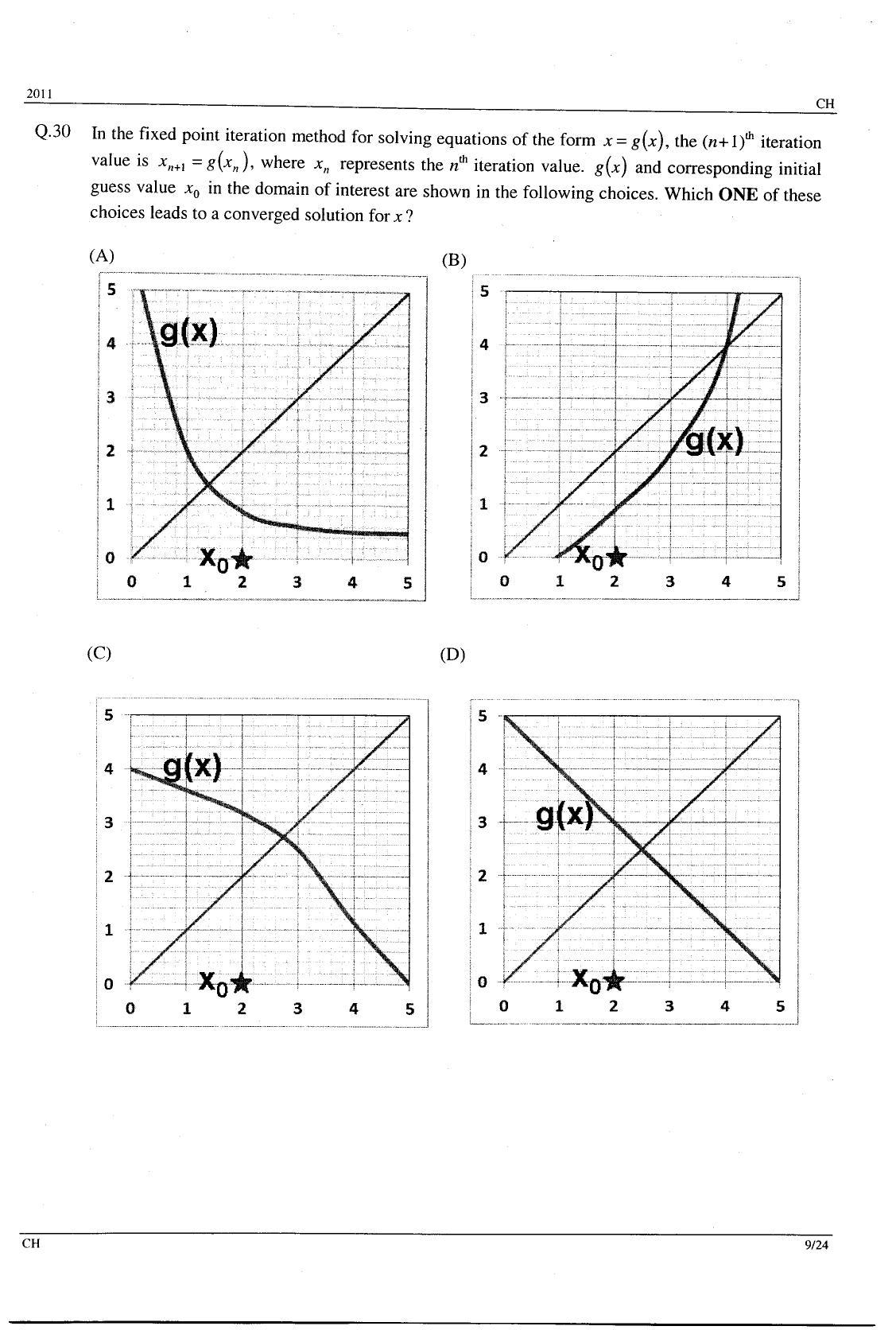 GATE 2011 Chemical Engineering (CH) Question Paper with Answer Key - Page 9
