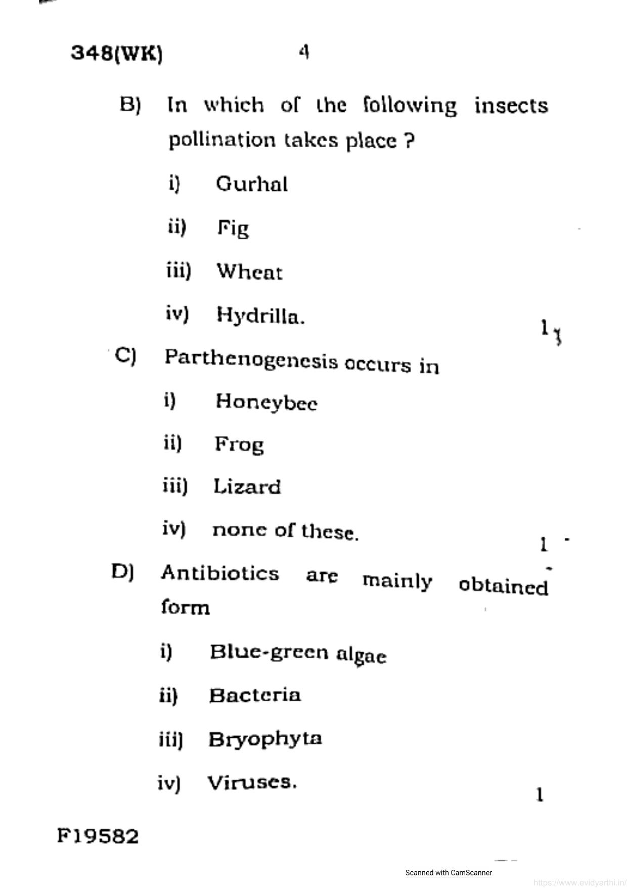 UP Board Previous Year Question Paper Class 12 Jeev Vigyan – (348 WK) – 2020 - Page 4