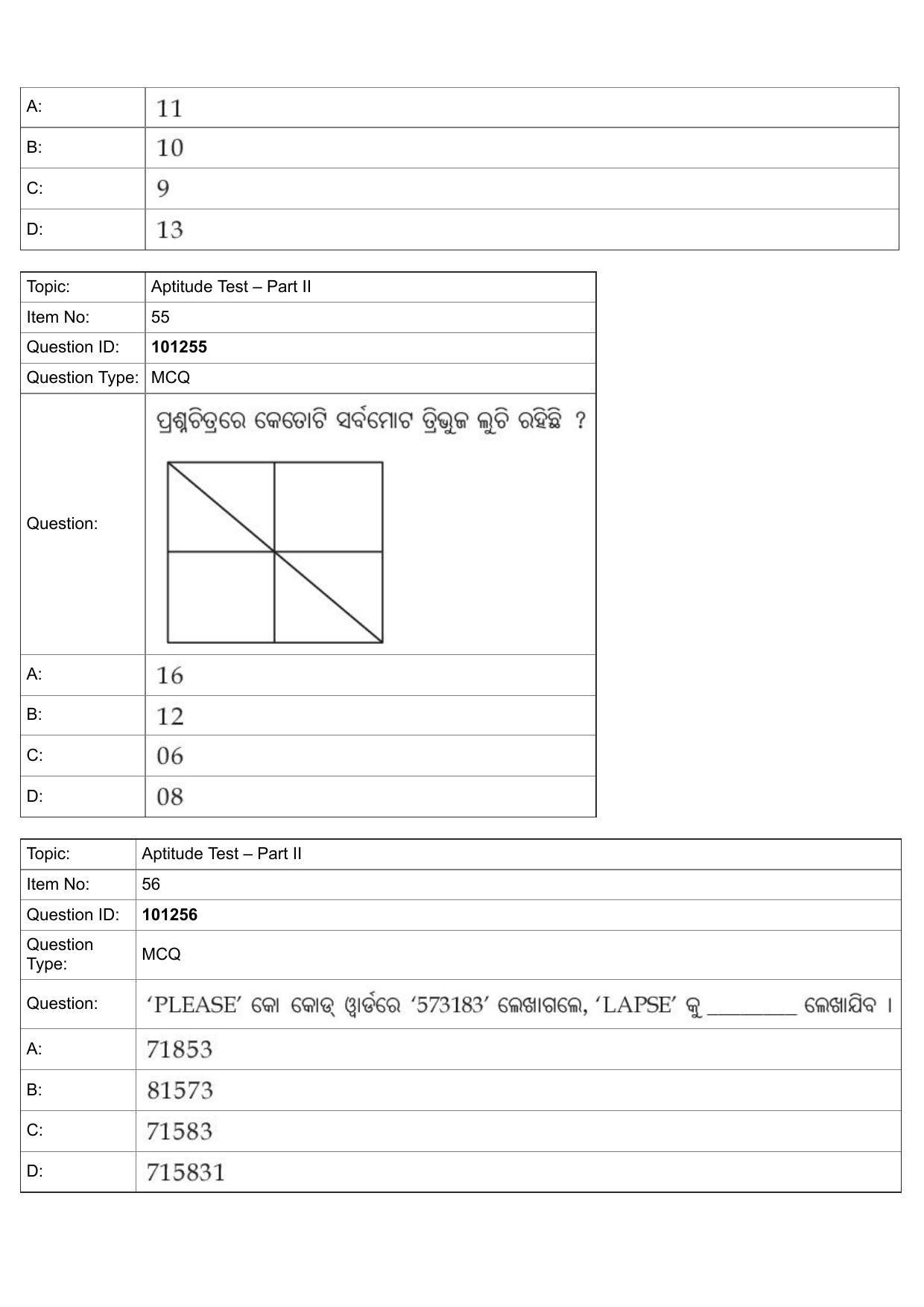JEE Mains 2022: B PLANNING ODIA (Shift 1) 30-07-2022 Question Paper - Page 26