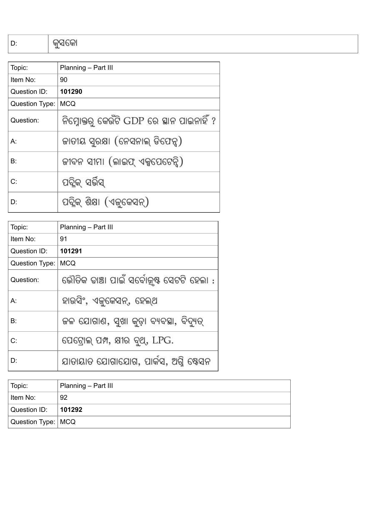 JEE Mains 2022: B PLANNING ODIA (Shift 1) 30-07-2022 Question Paper - Page 57