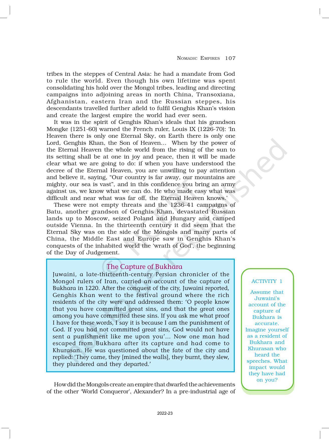 NCERT Book for Class 11 History Chapter 5 Nomadic Empires - Page 4