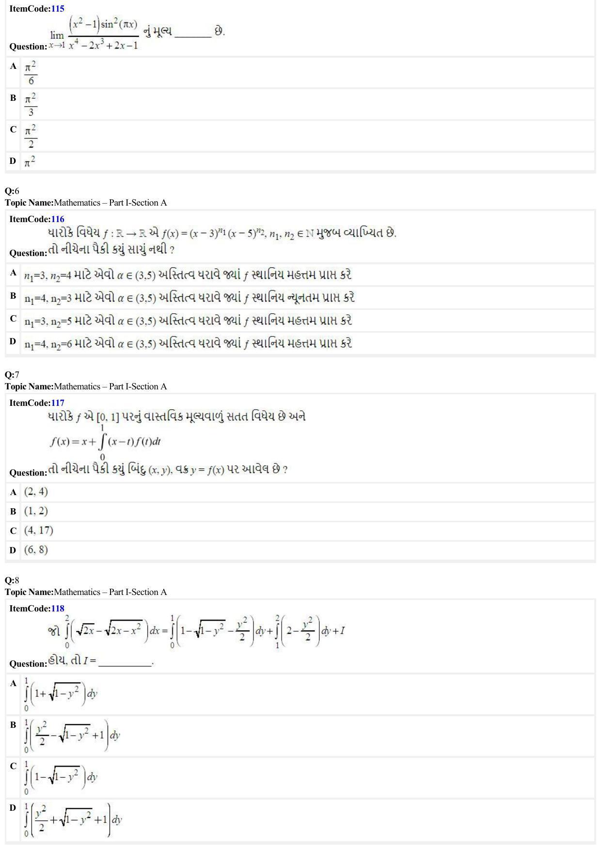 JEE Mains 2022: B.Arch Gujarati (Shift 1) 29-06-2022 Question Paper - Page 2