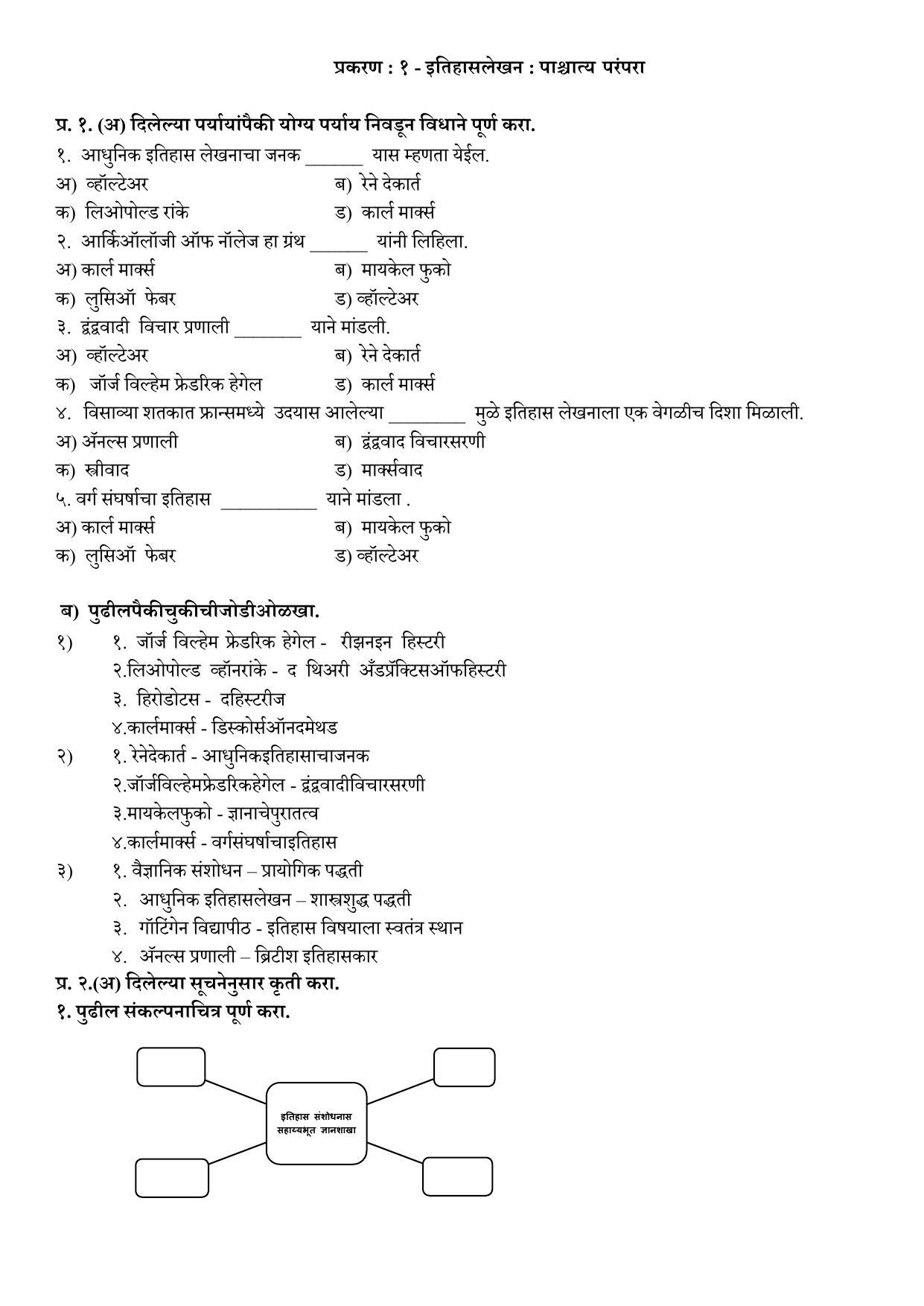 Maharashtra Board Class 10 इतिहास व राज्यशास्त्र (माध्यम मराठी) 2023 Question Bank - Page 2