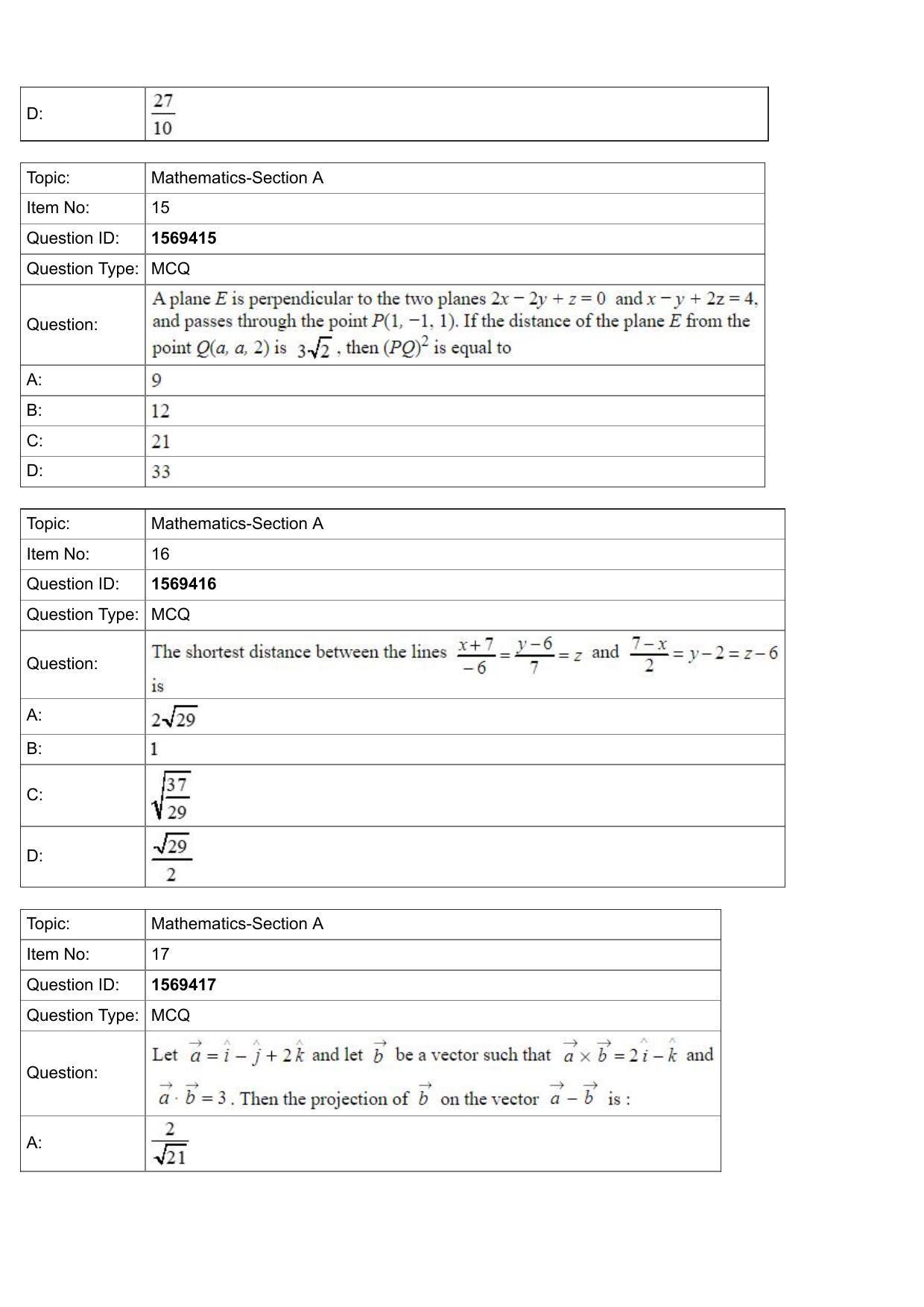 JEE Mains 2022: BTech English (Shift 2) 25-07-2022 Question Paper - Page 6