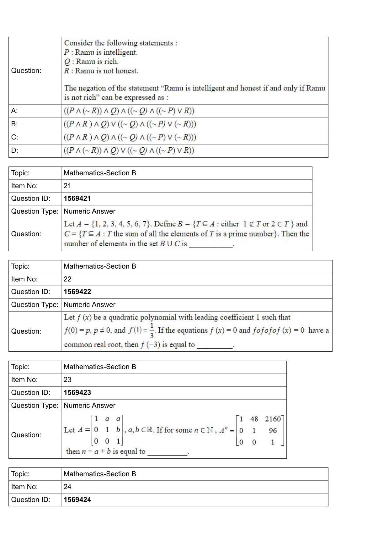 JEE Mains 2022: BTech English (Shift 2) 25-07-2022 Question Paper - Page 8